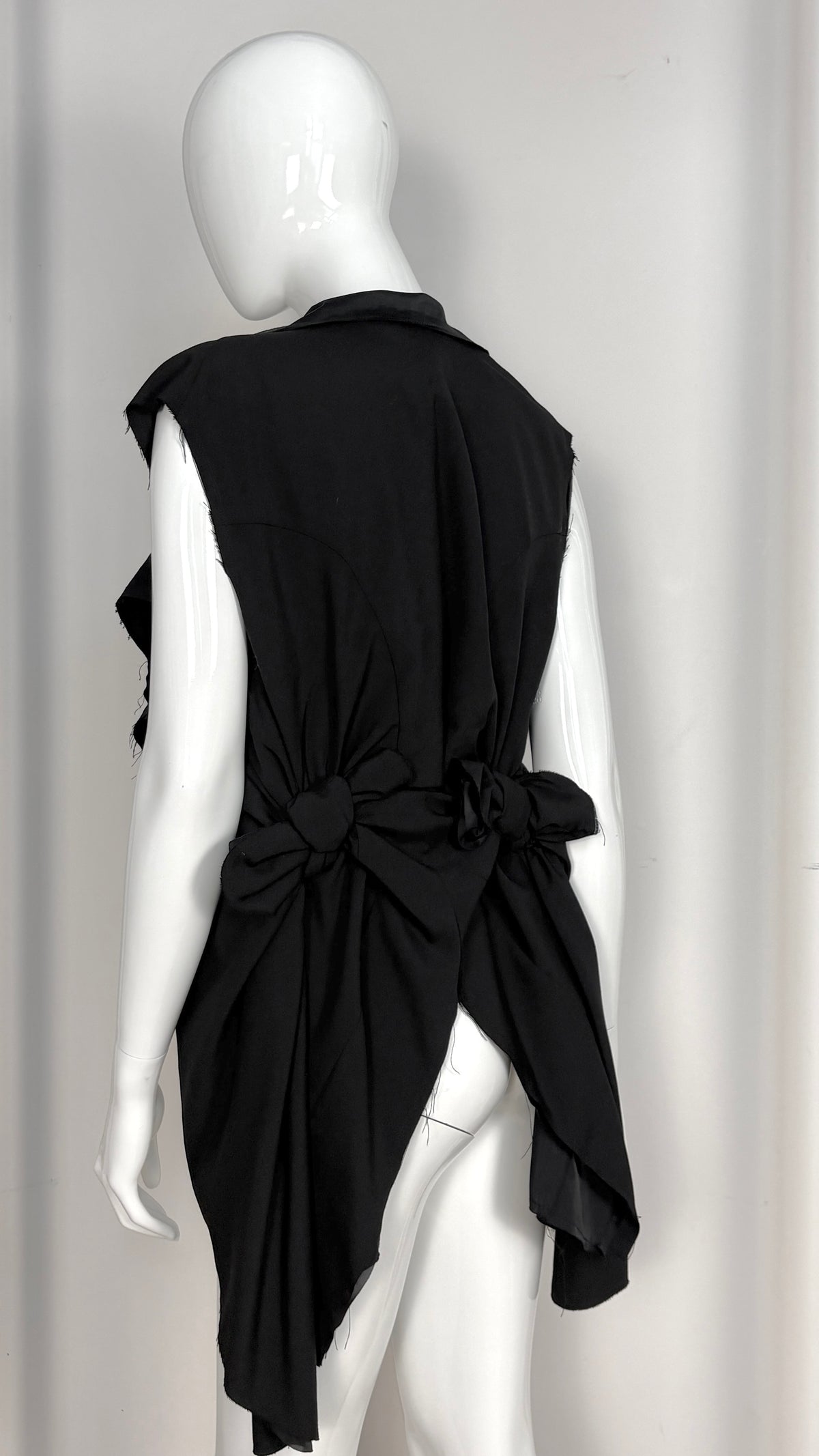 Comme des Garcons sheer layered jacket with bow detail