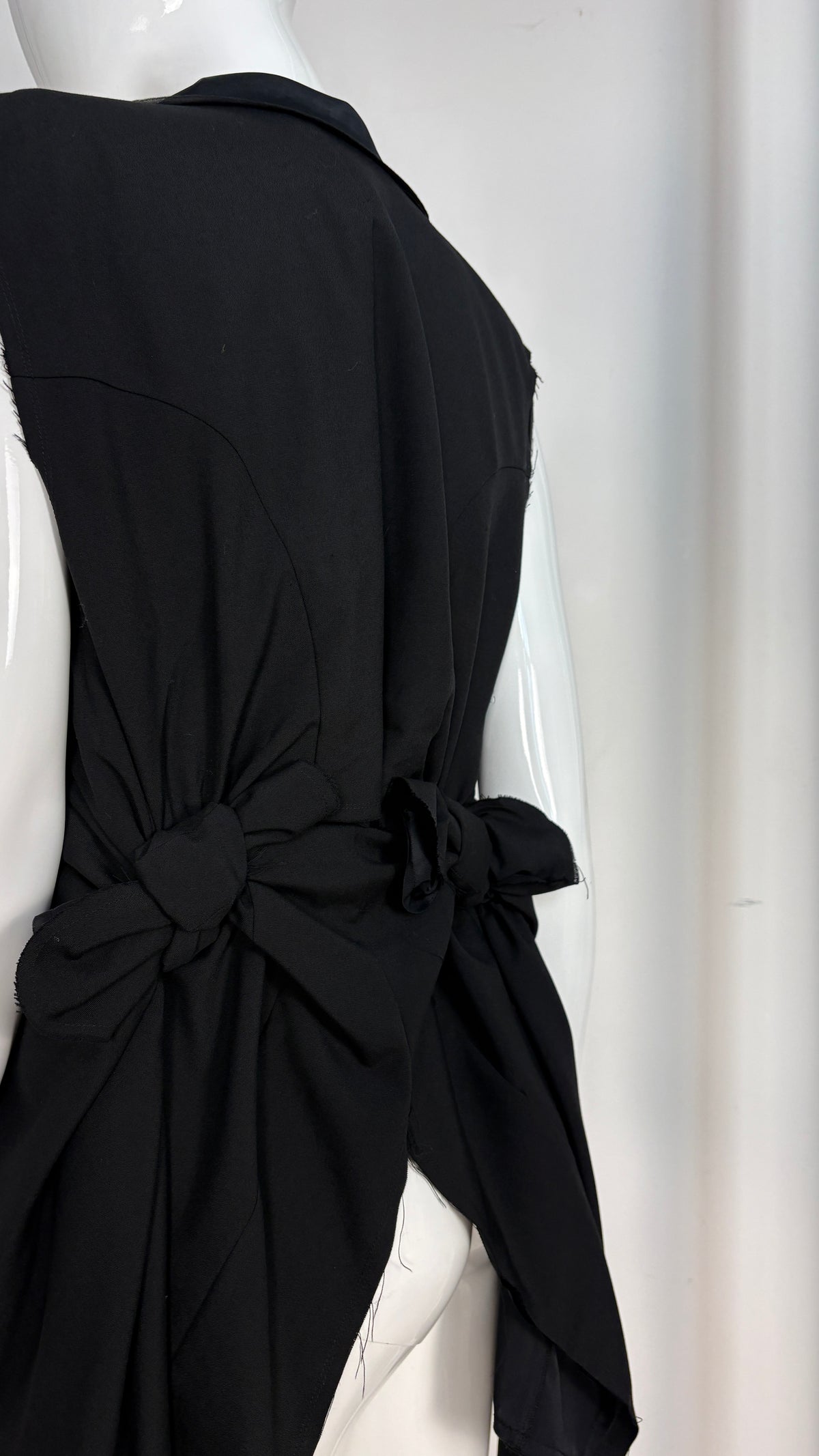 Comme des Garcons sheer layered jacket with bow detail