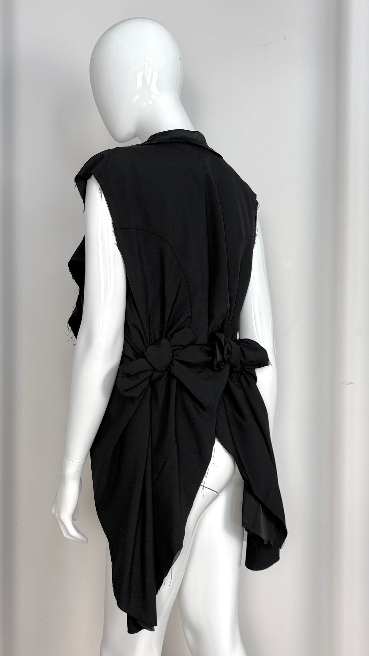 Comme des Garcons sheer layered jacket with bow detail