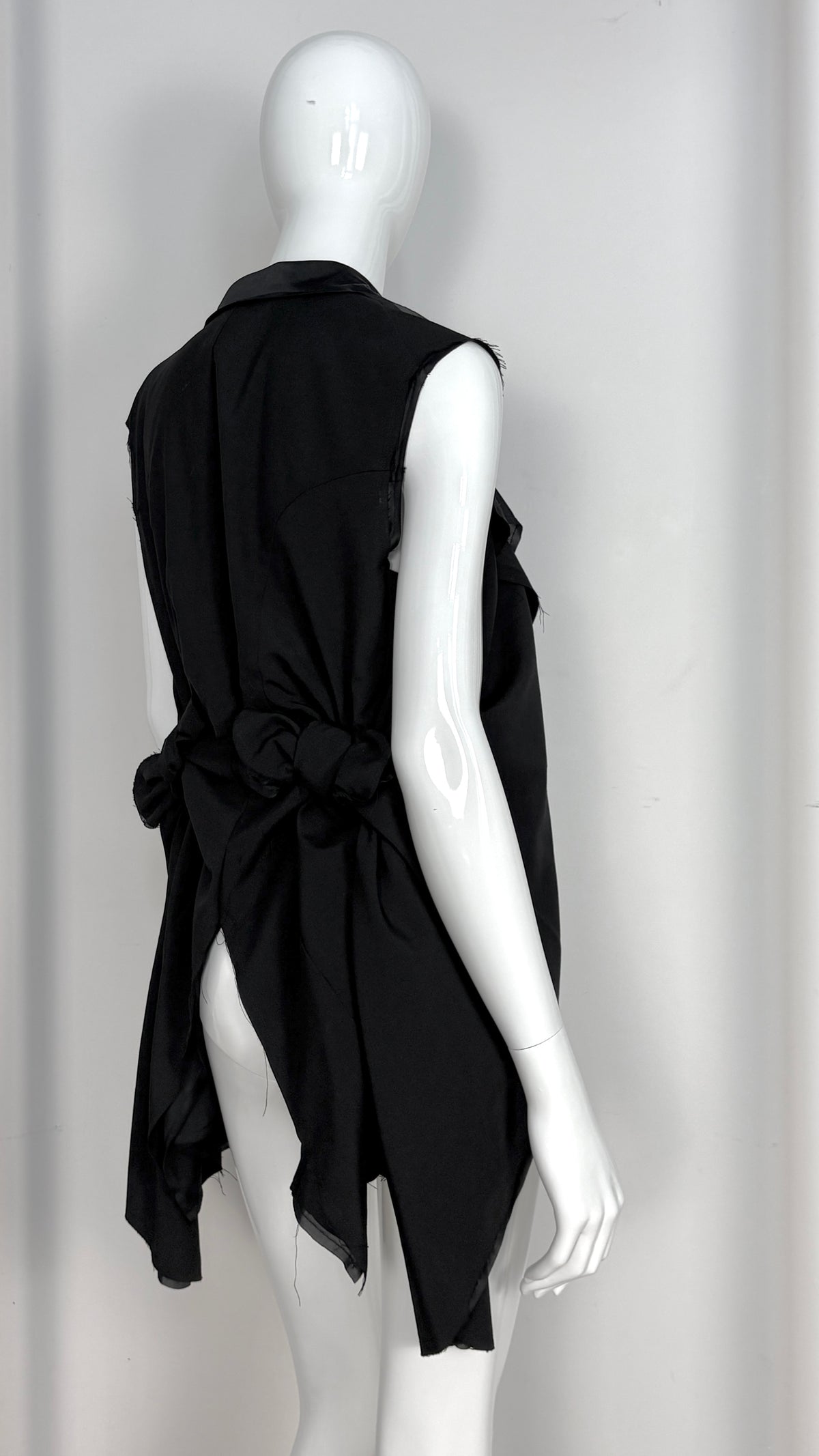 Comme des Garcons sheer layered jacket with bow detail