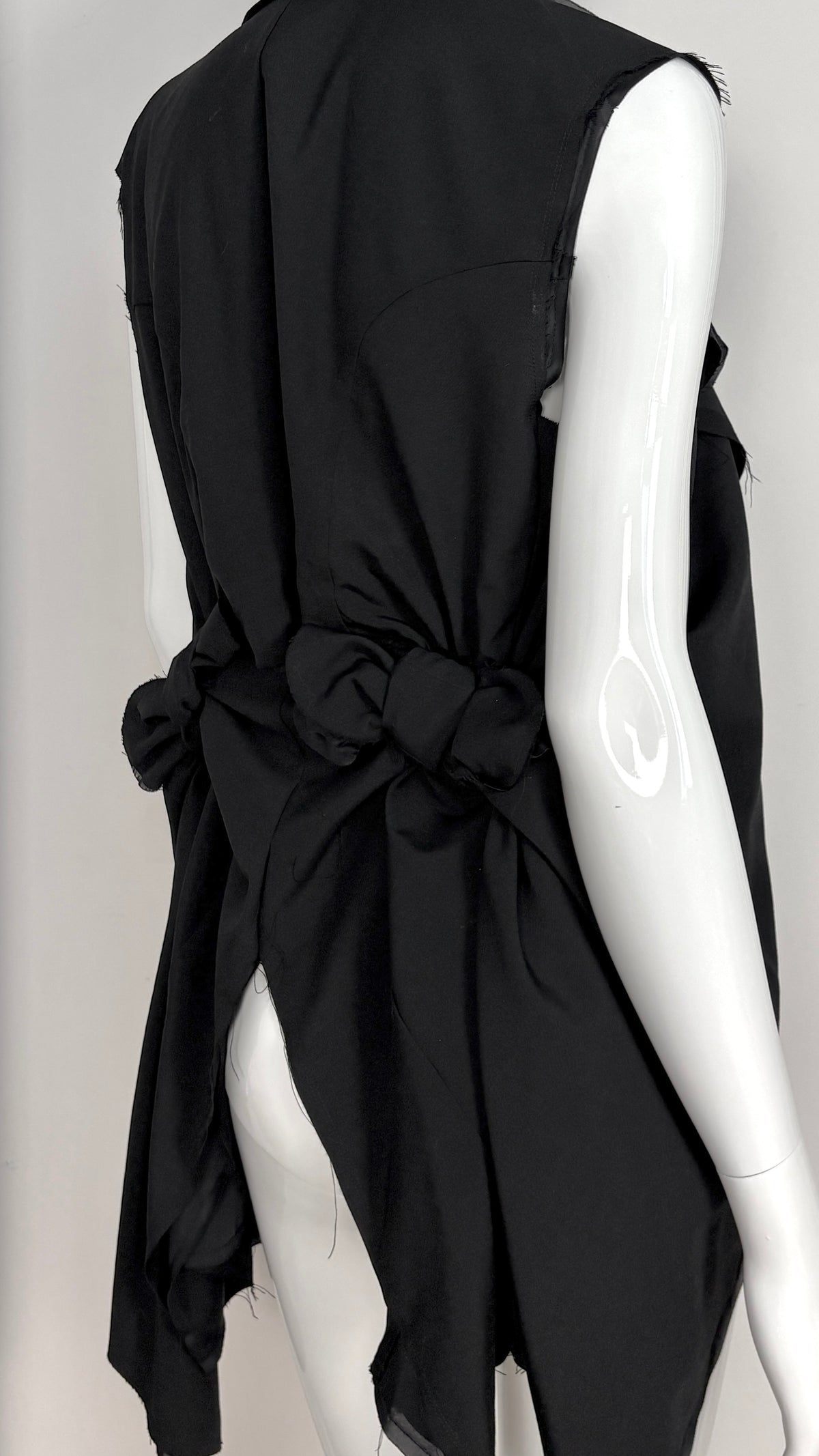 Comme des Garcons sheer layered jacket with bow detail