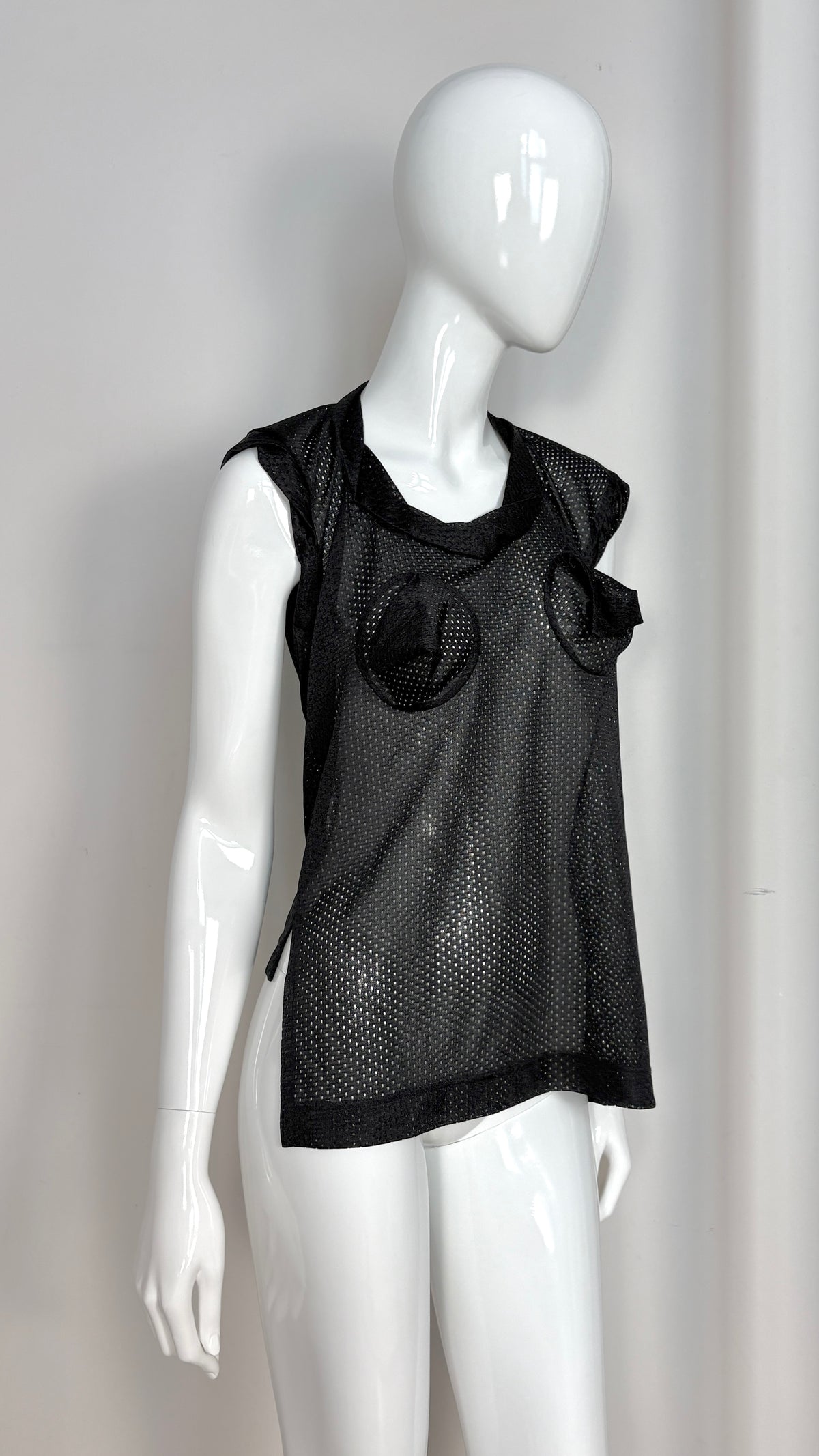 Vivienne Westwood Anglomania mesh top with pointed bust