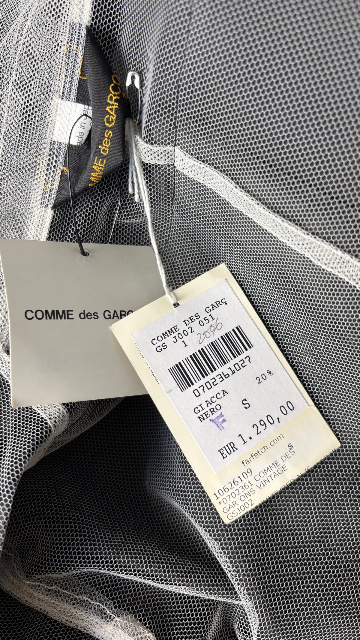 Comme des Garcons S/S 2007 flocked jacket