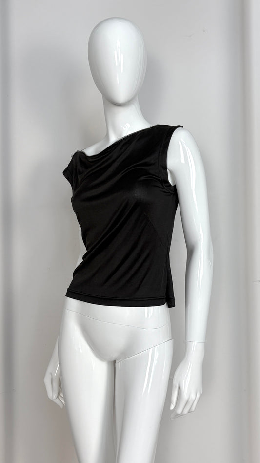 Alexander McQueen S/S 1997 zip neckline top