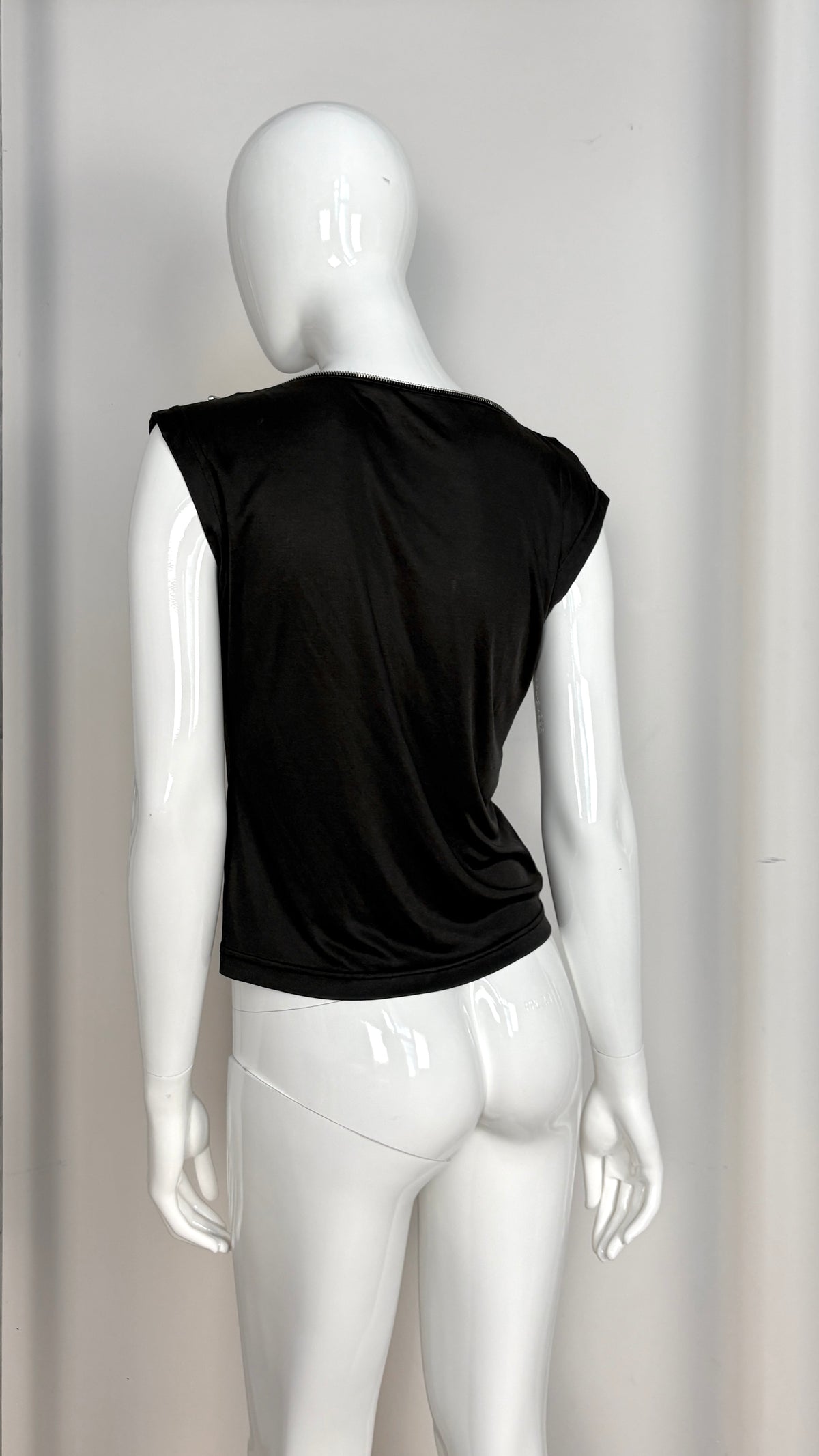 Alexander McQueen S/S 1997 zip neckline top