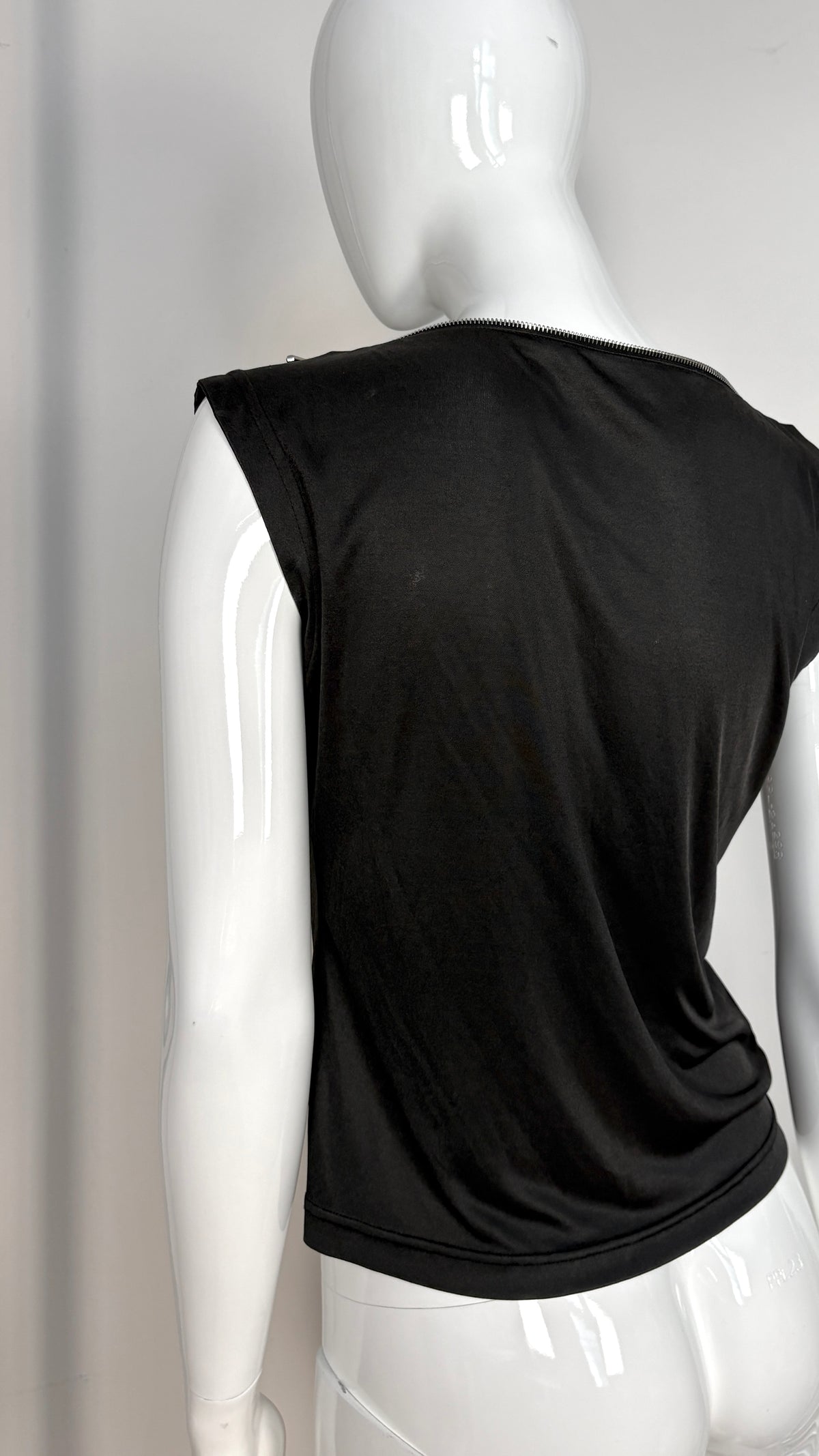 Alexander McQueen S/S 1997 zip neckline top