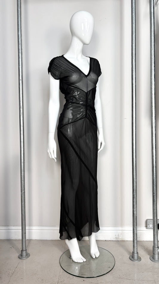 Rick Owens S/S 2007 sheer gathered dress