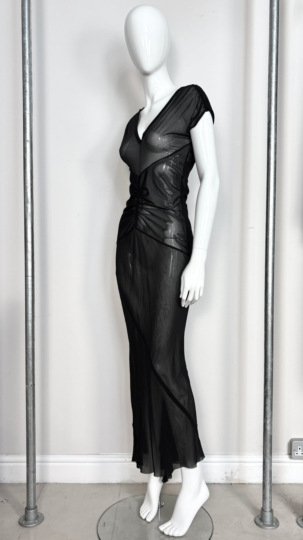 Rick Owens S/S 2007 sheer gathered dress