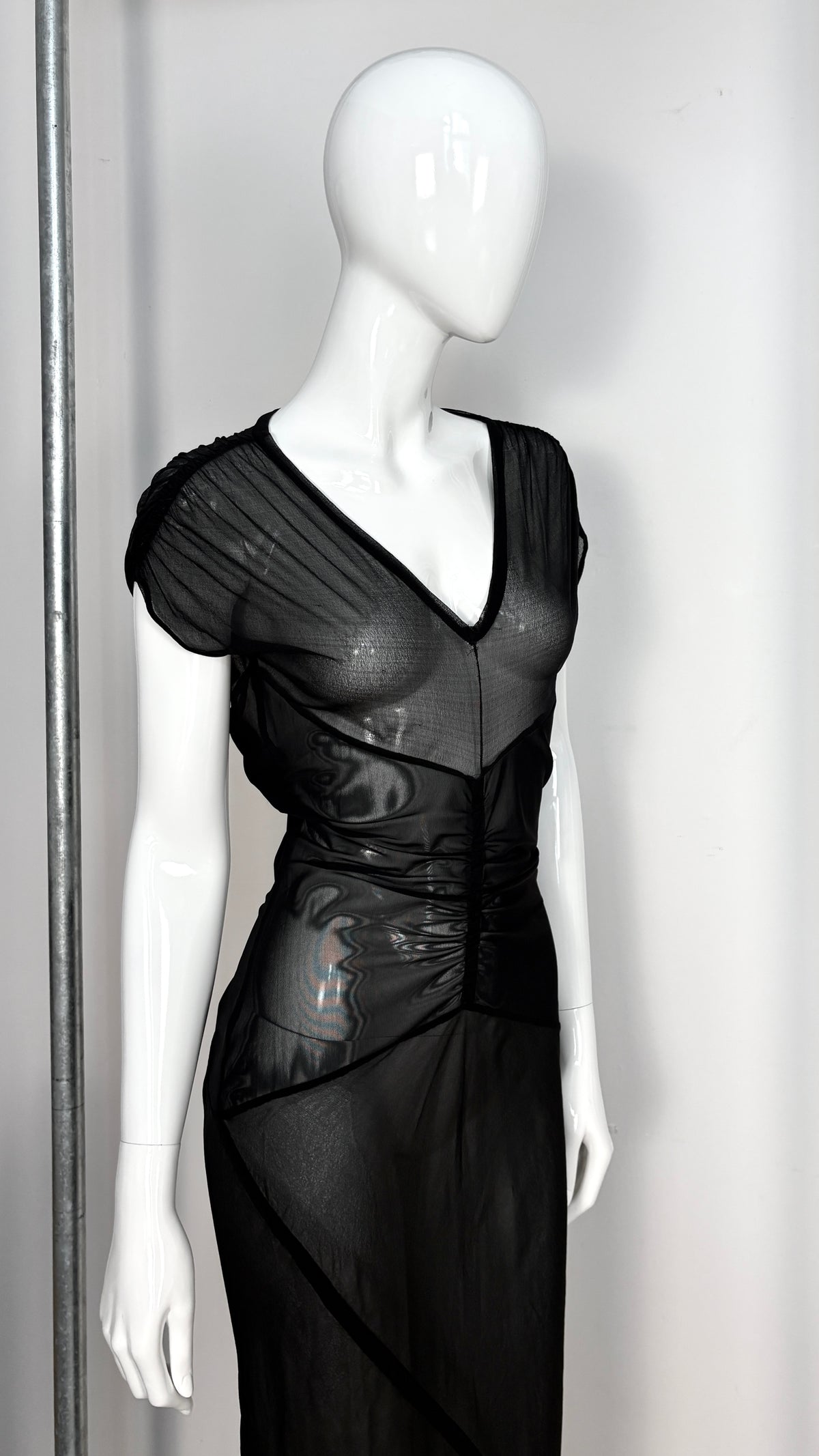 Rick Owens S/S 2007 sheer gathered dress