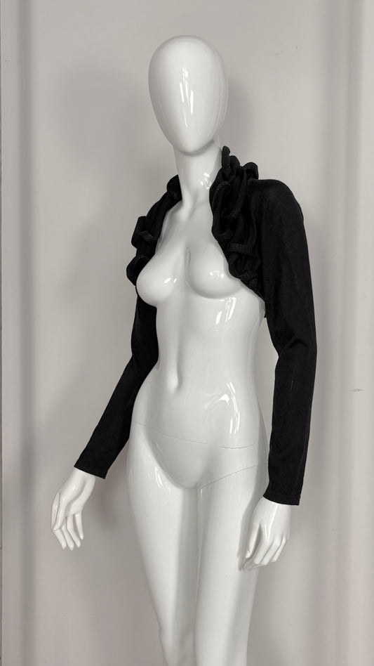 Celine boned ruffle collar bolero