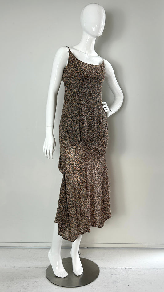 Moschino cheap and chic floral dress with button fastening