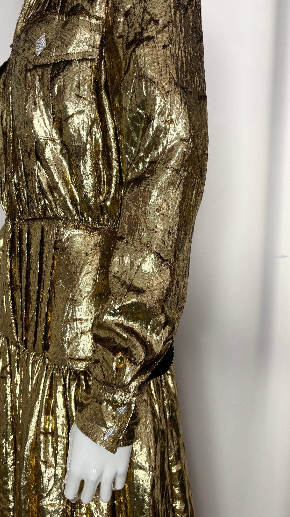 Alexandre Vauthier couture S/S 2020 gold lurex jumpsuit