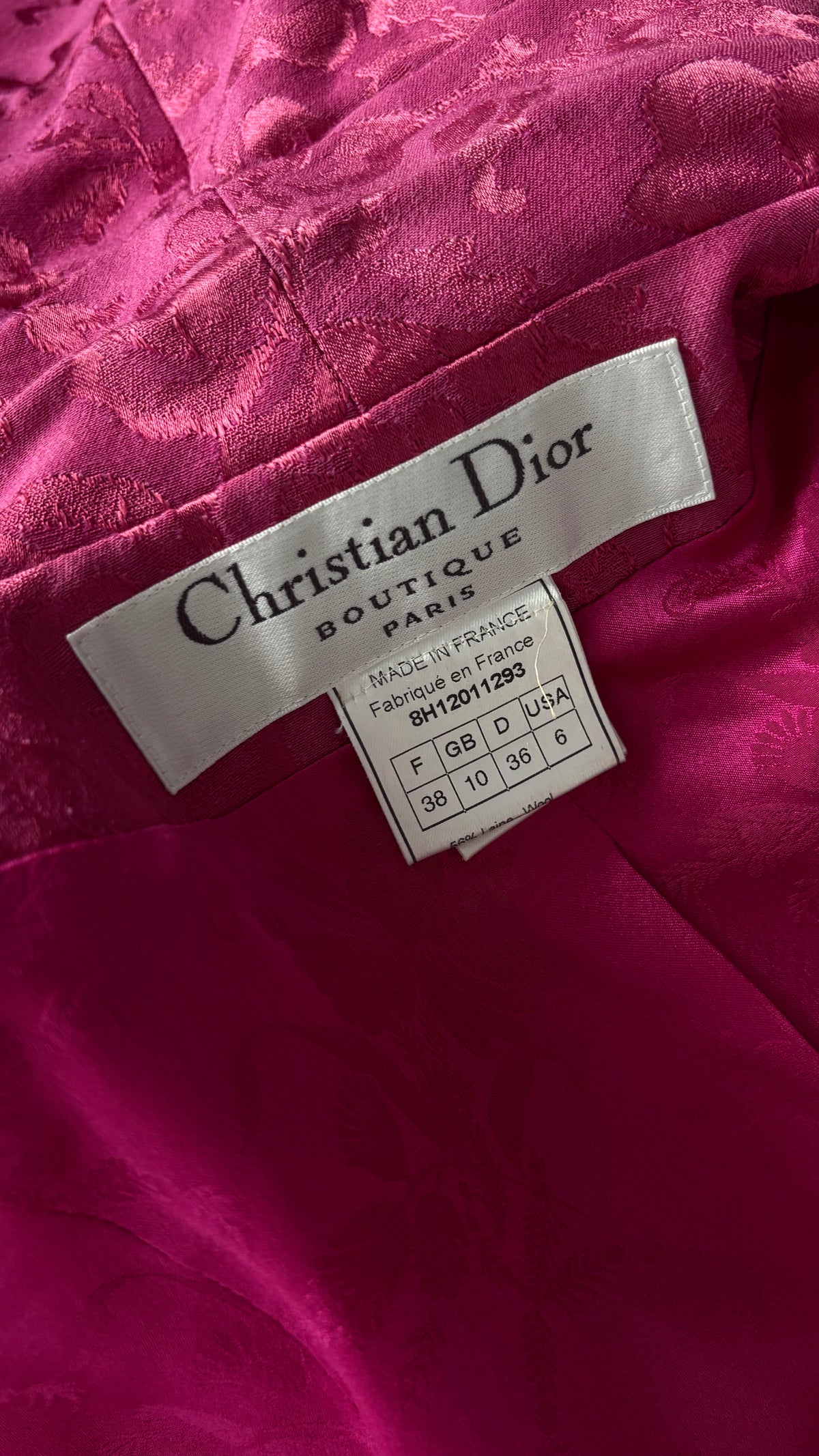 Christian Dior A/W 1998 brocade suit ensemble