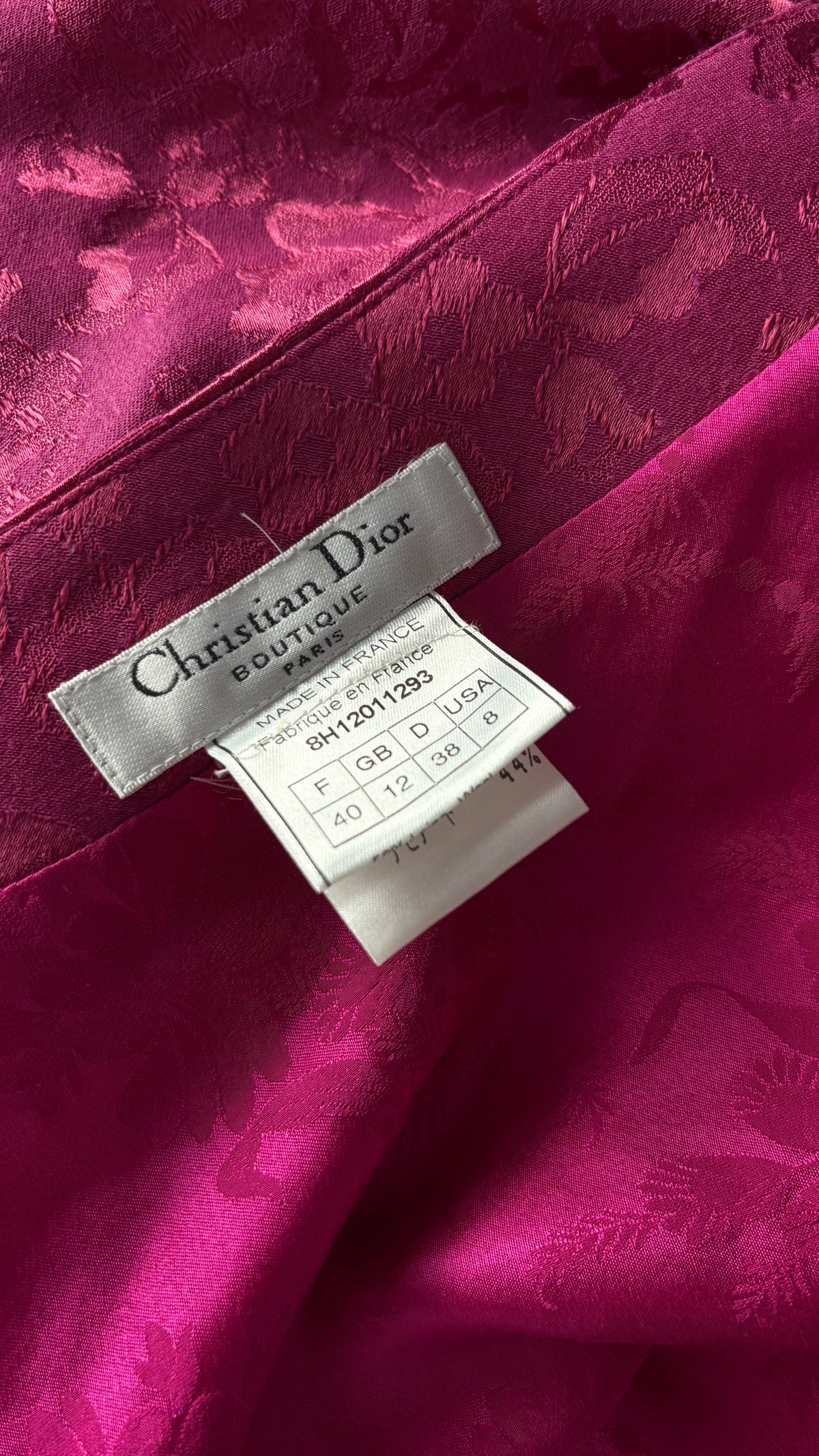 Christian Dior A/W 1998 brocade suit ensemble