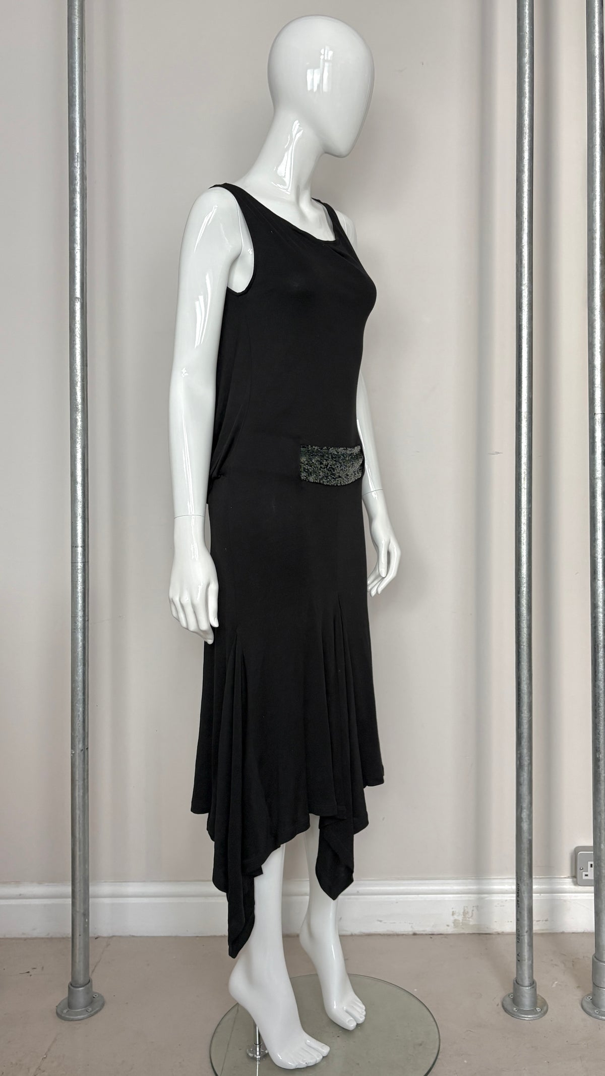 Alexander McQueen A/W 2001 dropped waist sequin gown