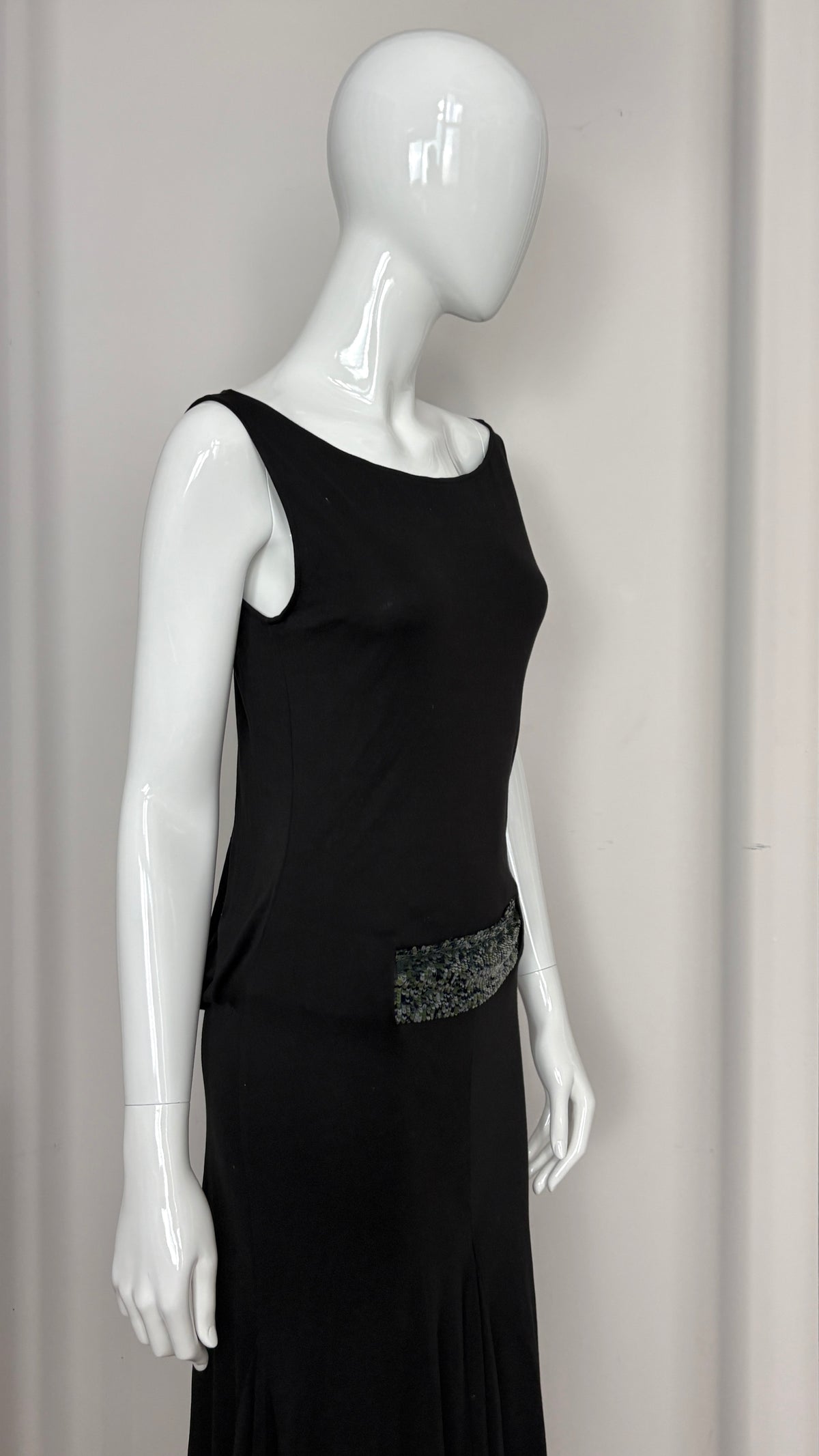 Alexander McQueen A/W 2001 dropped waist sequin gown