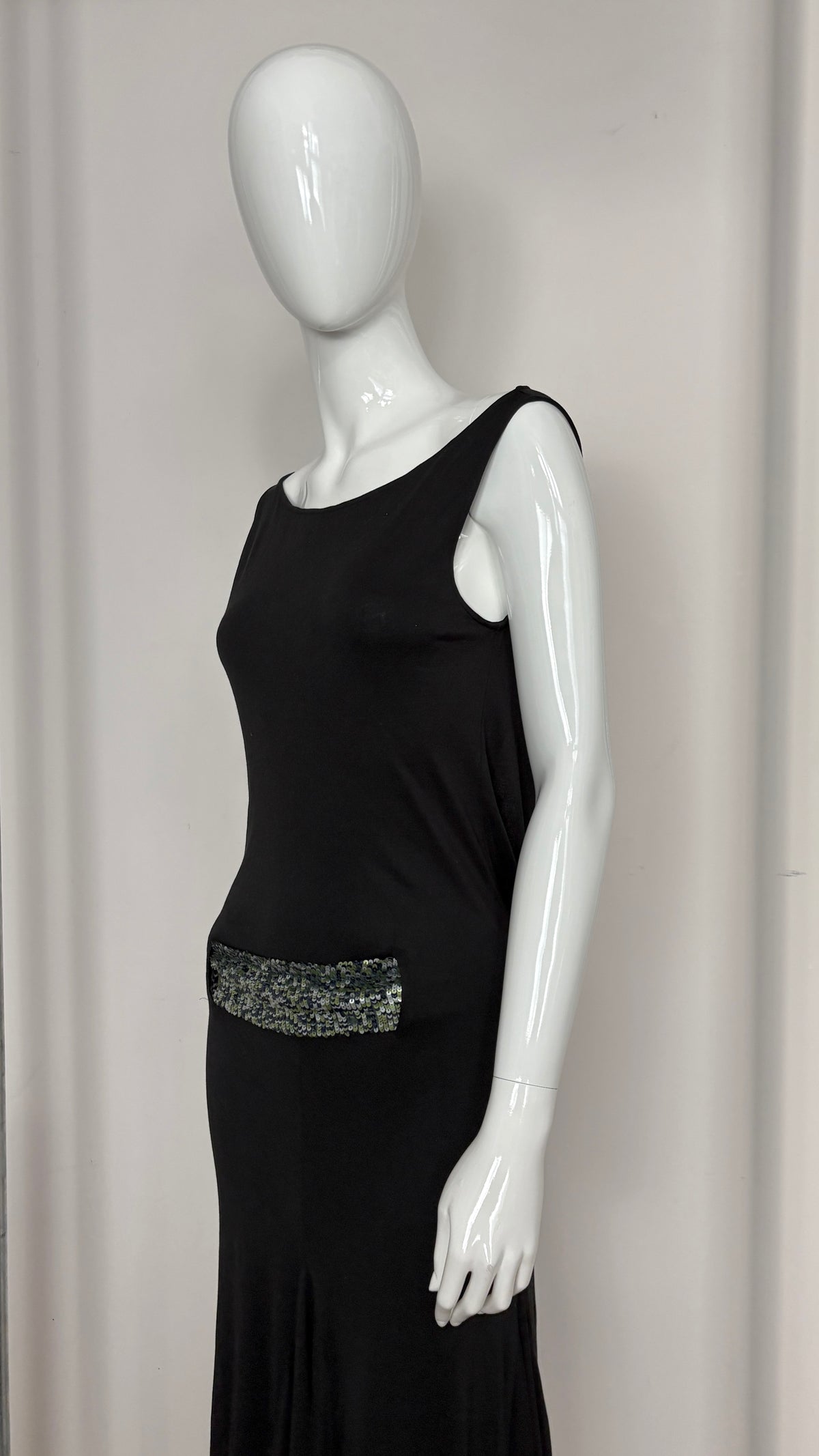 Alexander McQueen A/W 2001 dropped waist sequin gown