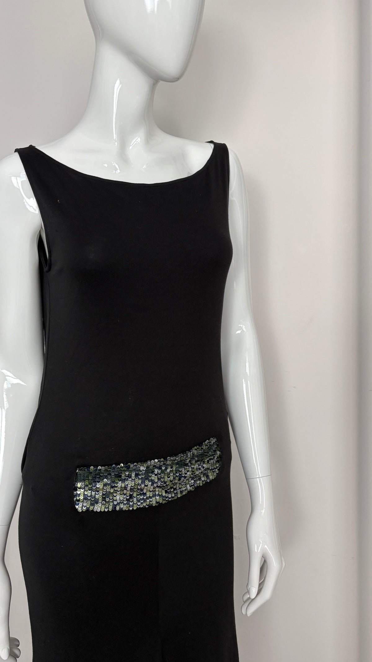 Alexander McQueen A/W 2001 dropped waist sequin gown