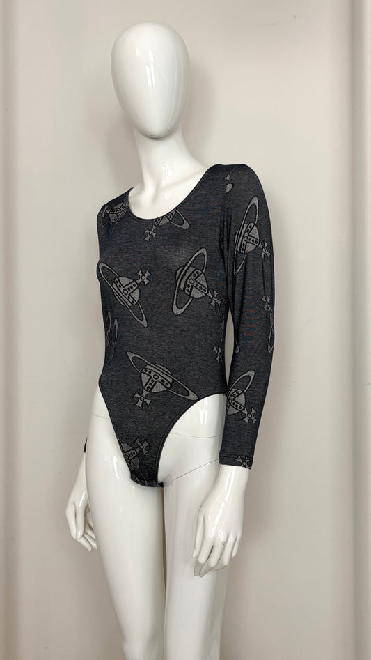 Vivienne Westwood x sock shop orb print bodysuit