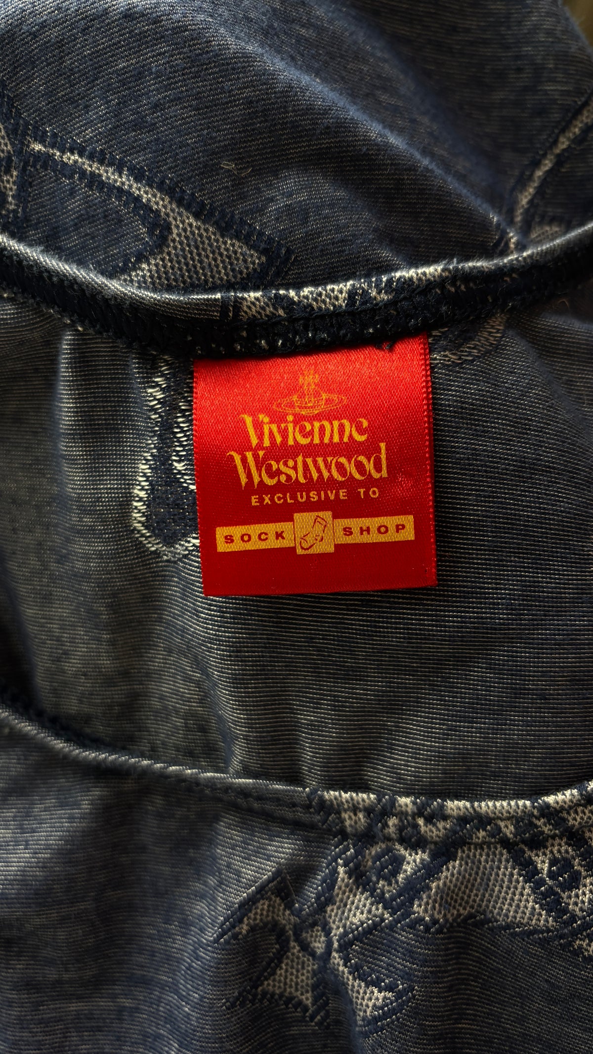 Vivienne Westwood x sock shop orb print bodysuit