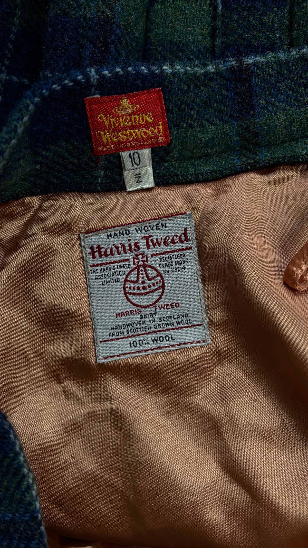 Vivienne Westwood A/W 1991 'dressing up' pleated trim skirt