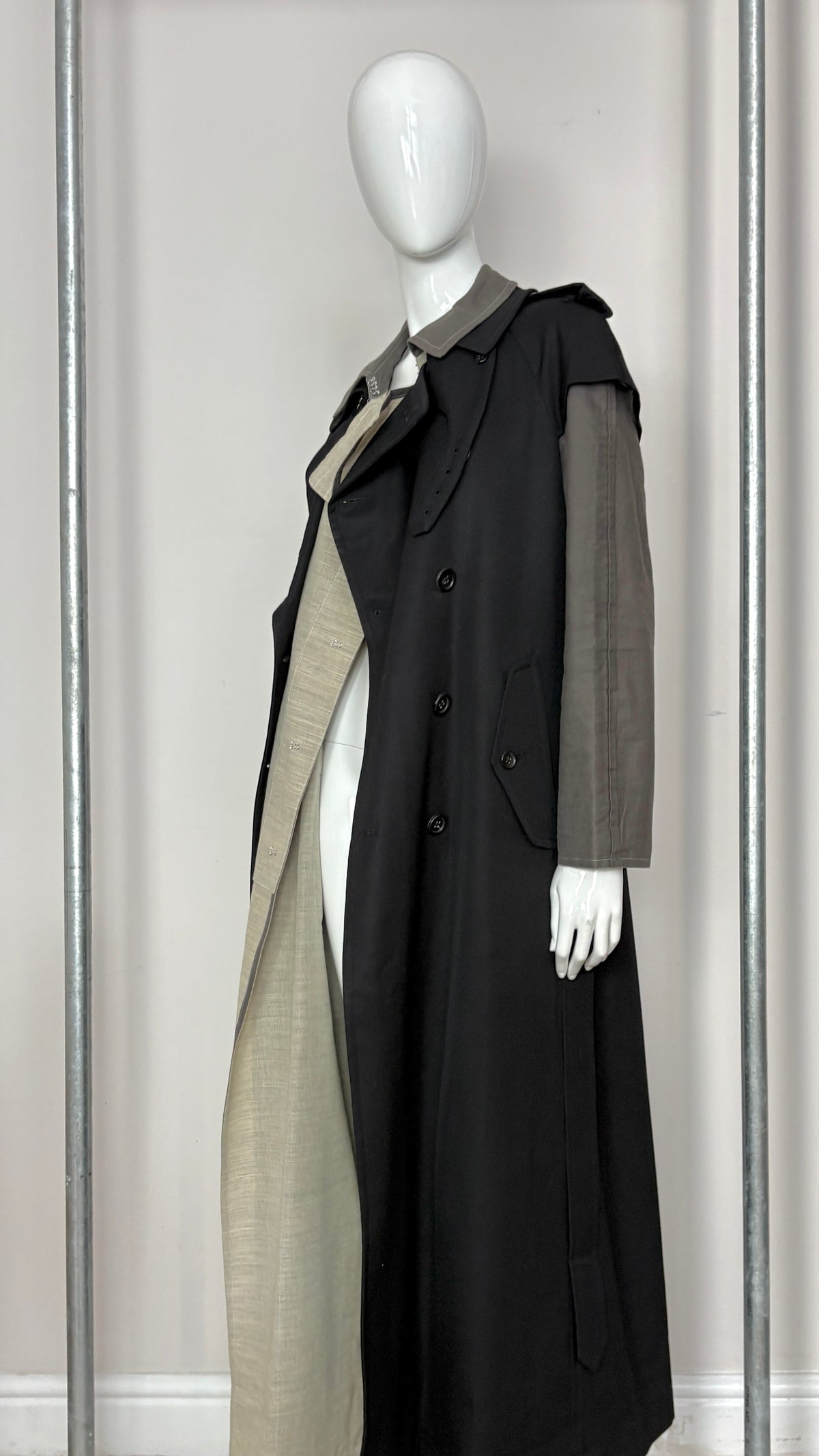 Comme des Garcons A/W 1998 layered trench coat