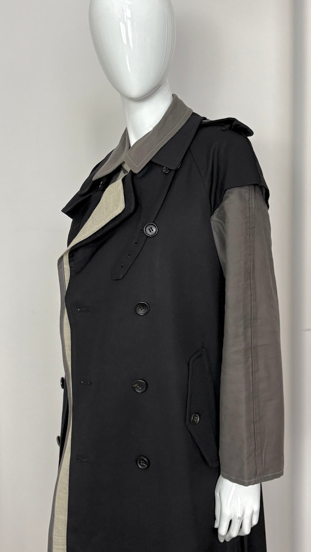 Comme des Garcons A/W 1998 layered trench coat