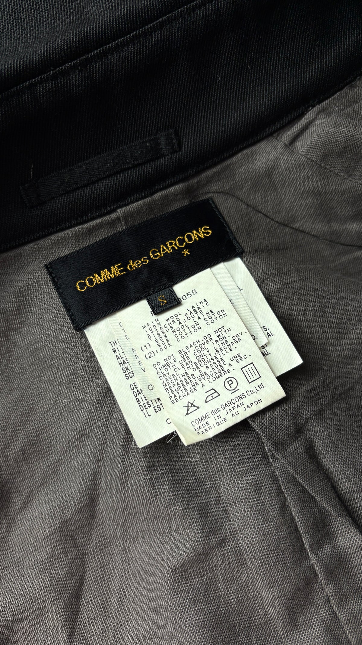 Comme des Garcons A/W 1998 layered trench coat
