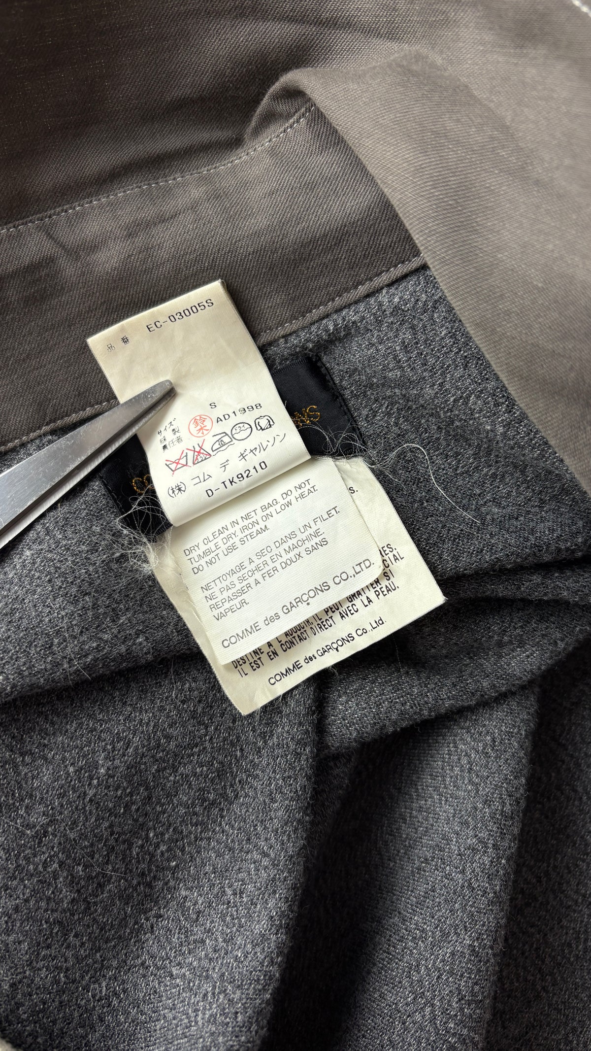 Comme des Garcons A/W 1998 layered trench coat