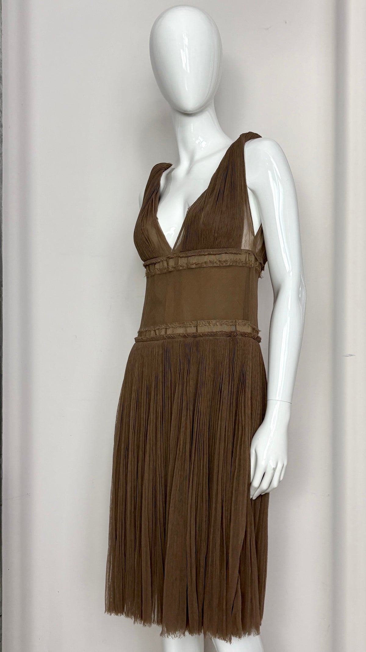 Lanvin S/S 2005 by Alber Elbaz grecian gathered dress