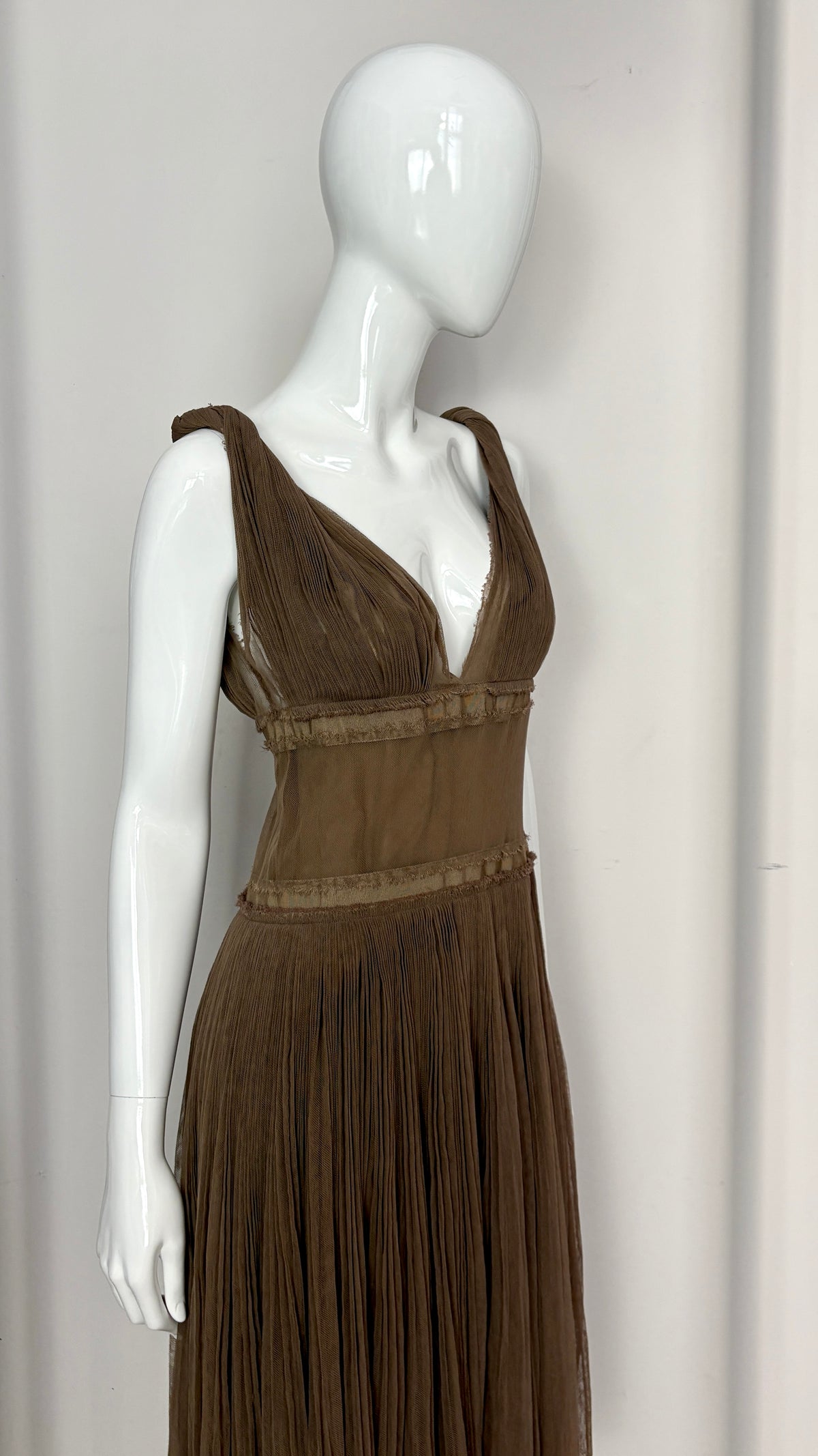 Lanvin S/S 2005 by Alber Elbaz grecian gathered dress