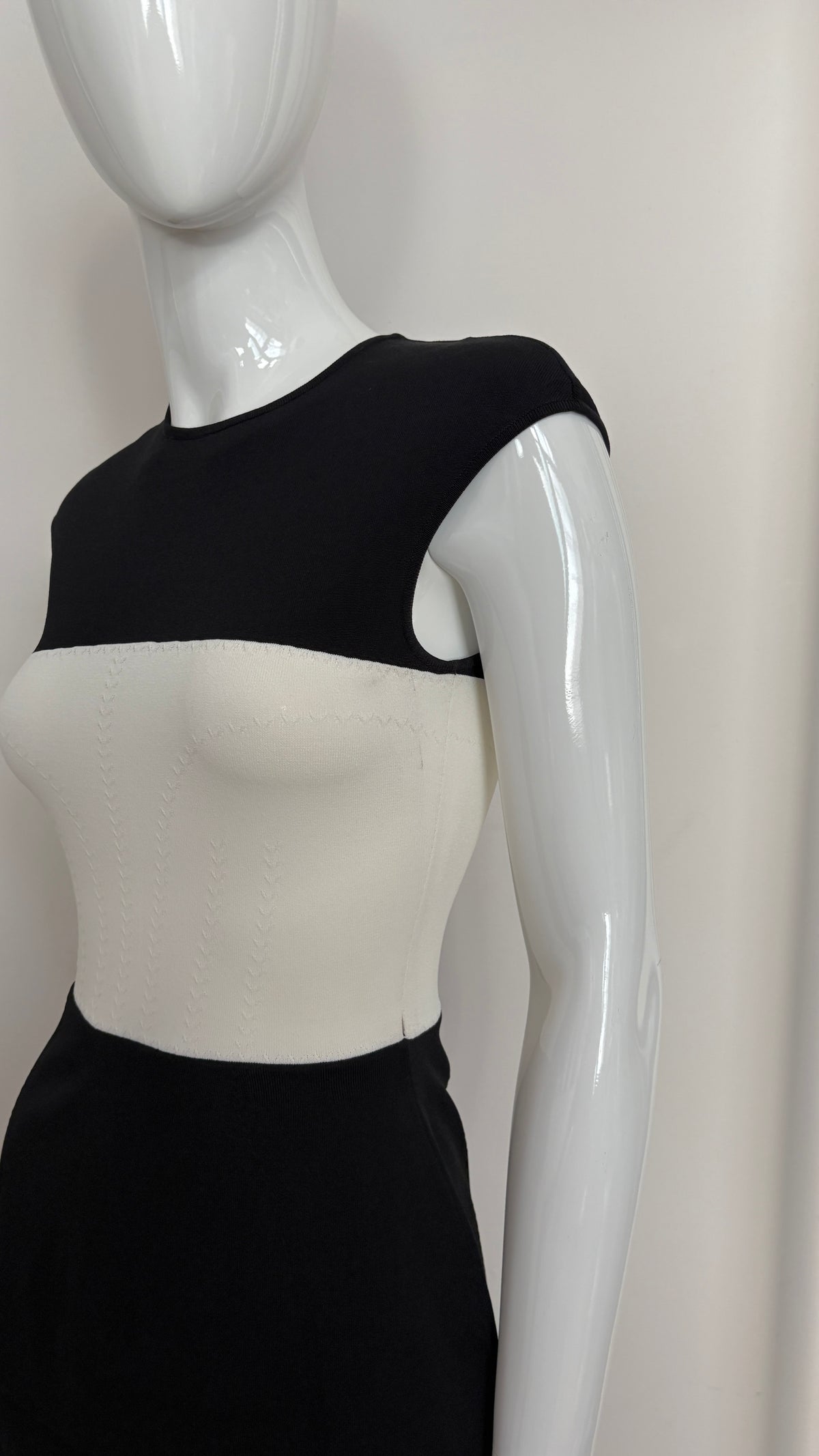 Alexander McQueen knitted peplum dress