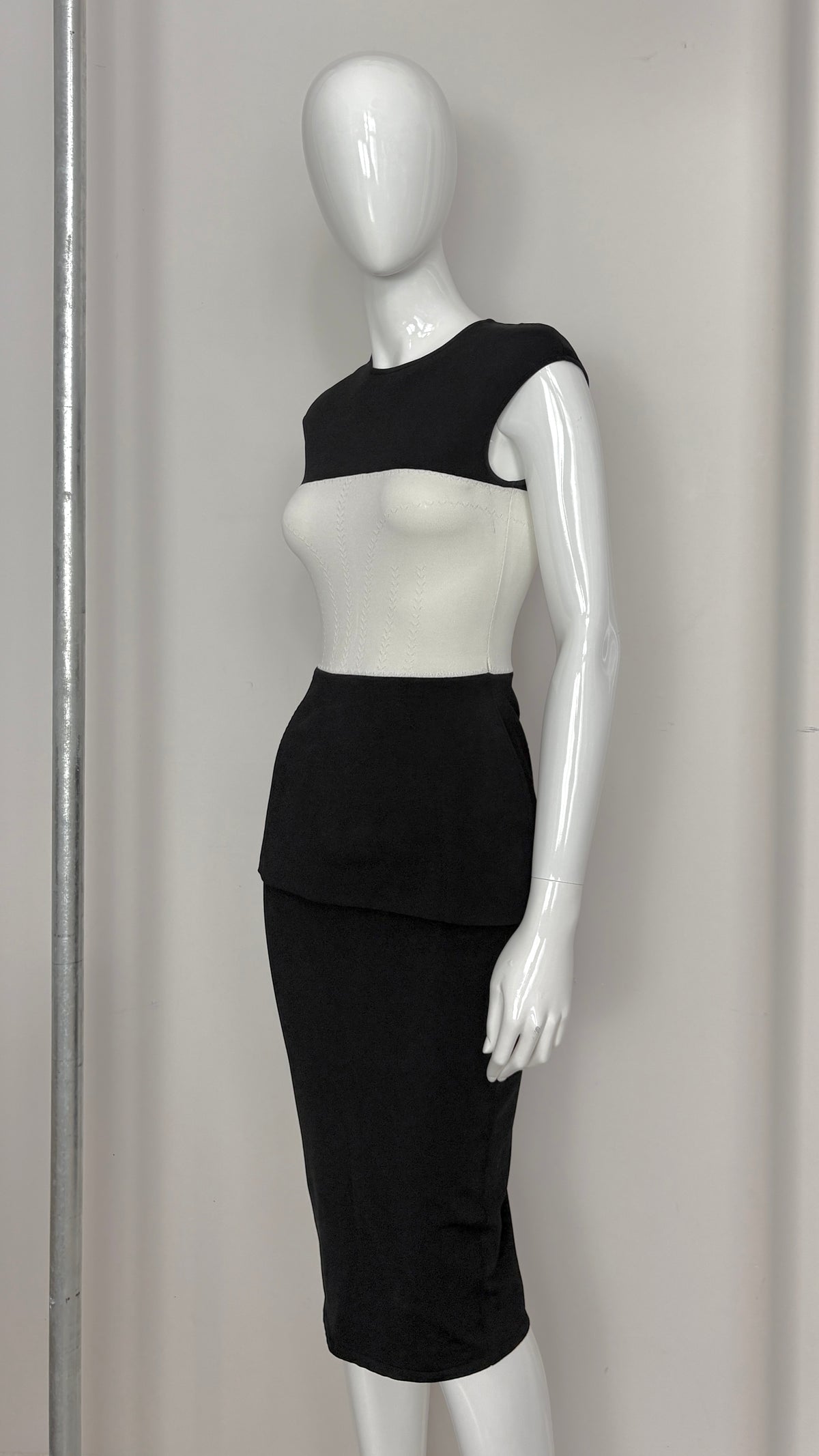 Alexander McQueen knitted peplum dress