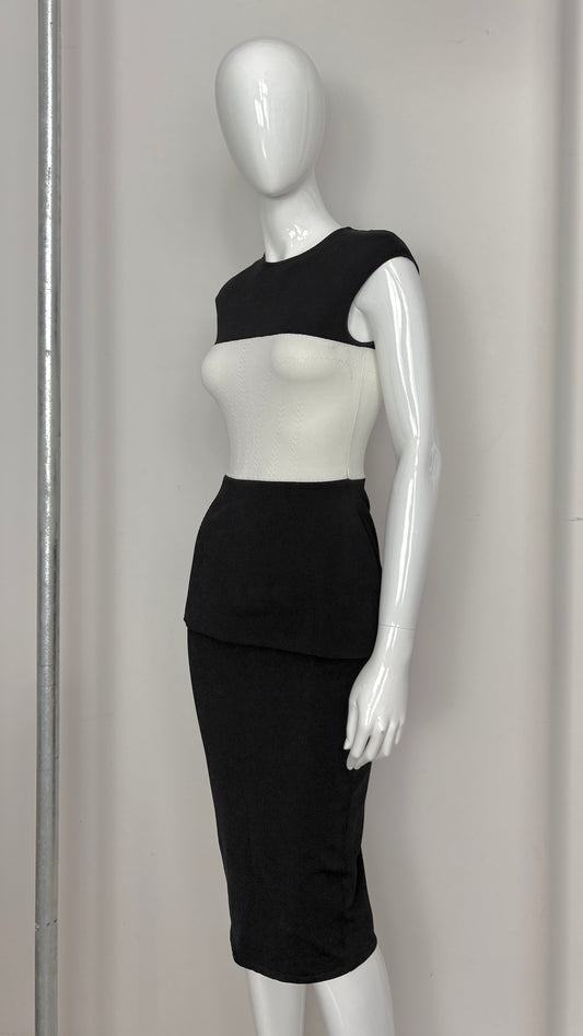 Alexander McQueen knitted peplum dress