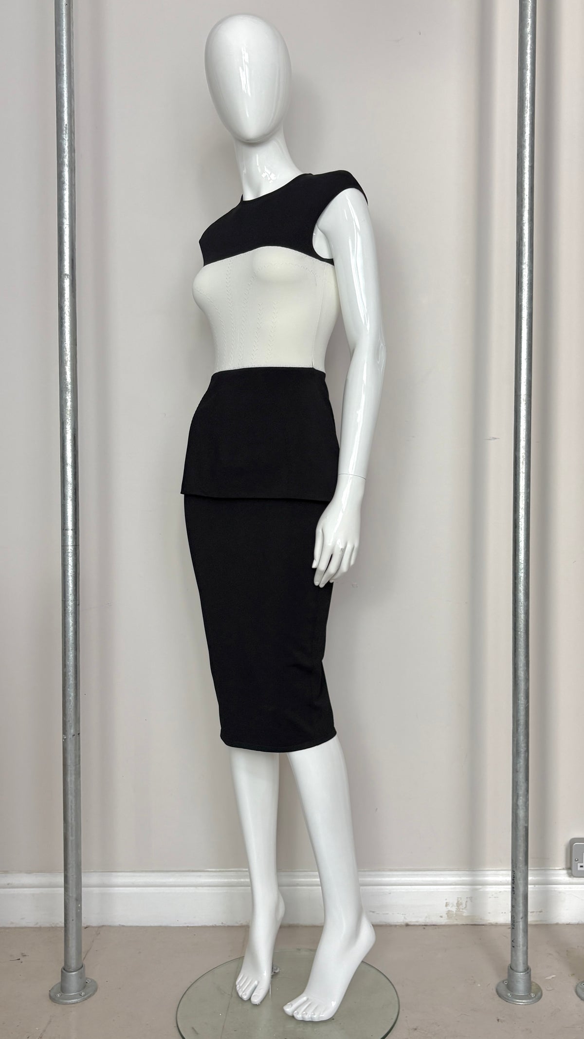 Alexander McQueen knitted peplum dress