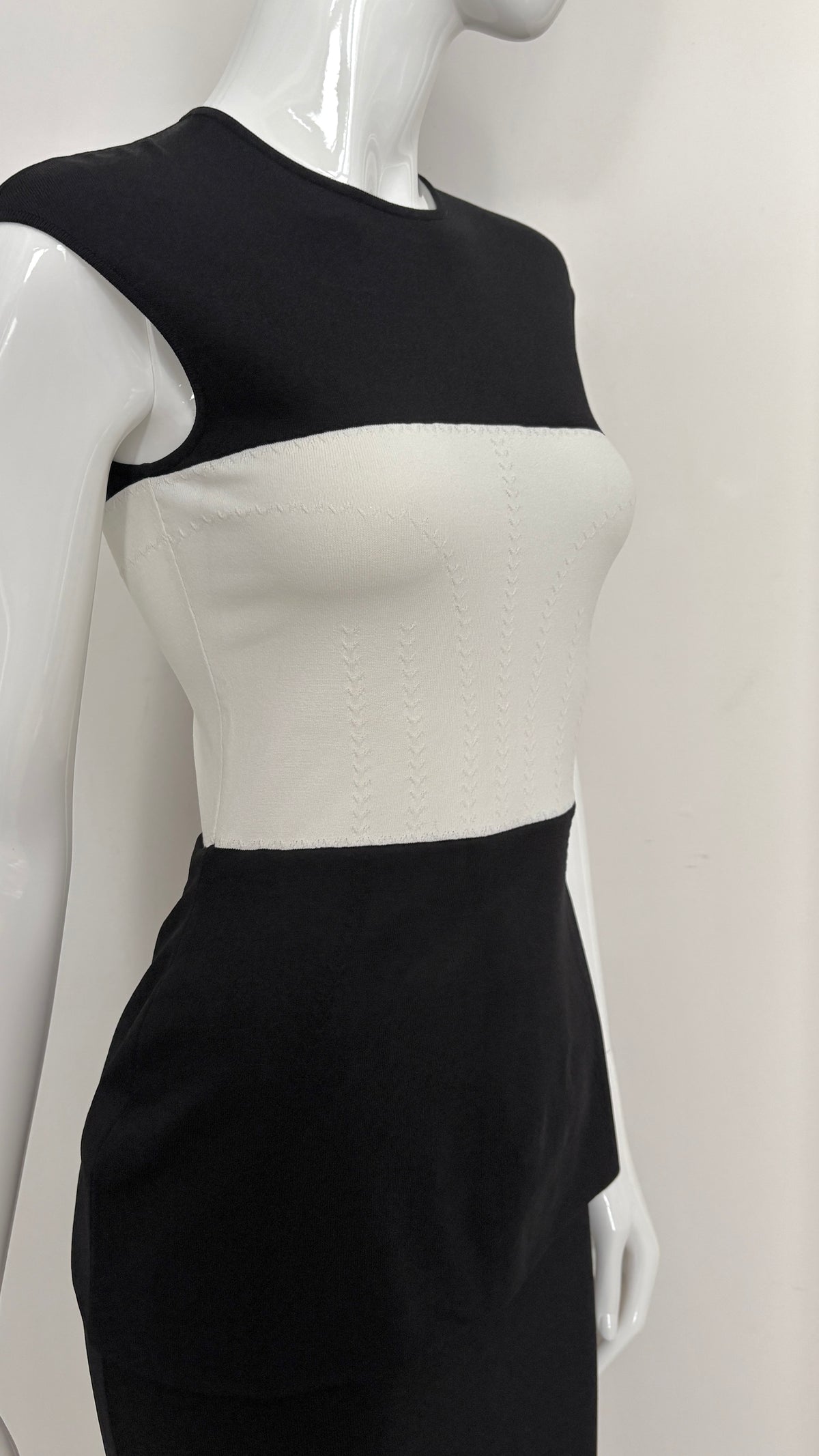 Alexander McQueen knitted peplum dress