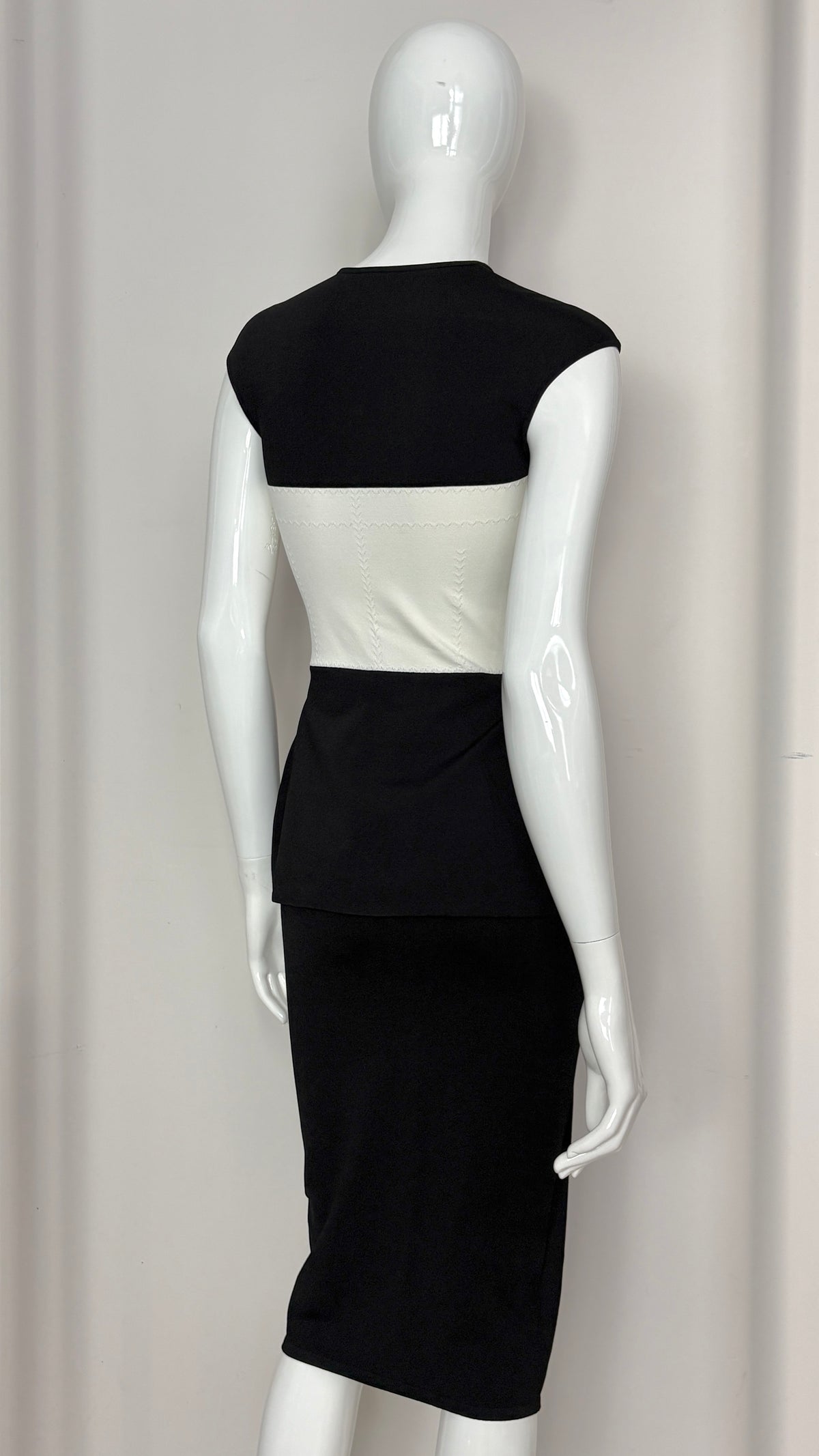Alexander McQueen knitted peplum dress