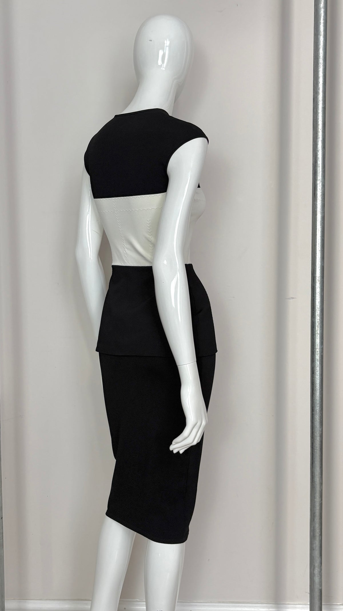 Alexander McQueen knitted peplum dress