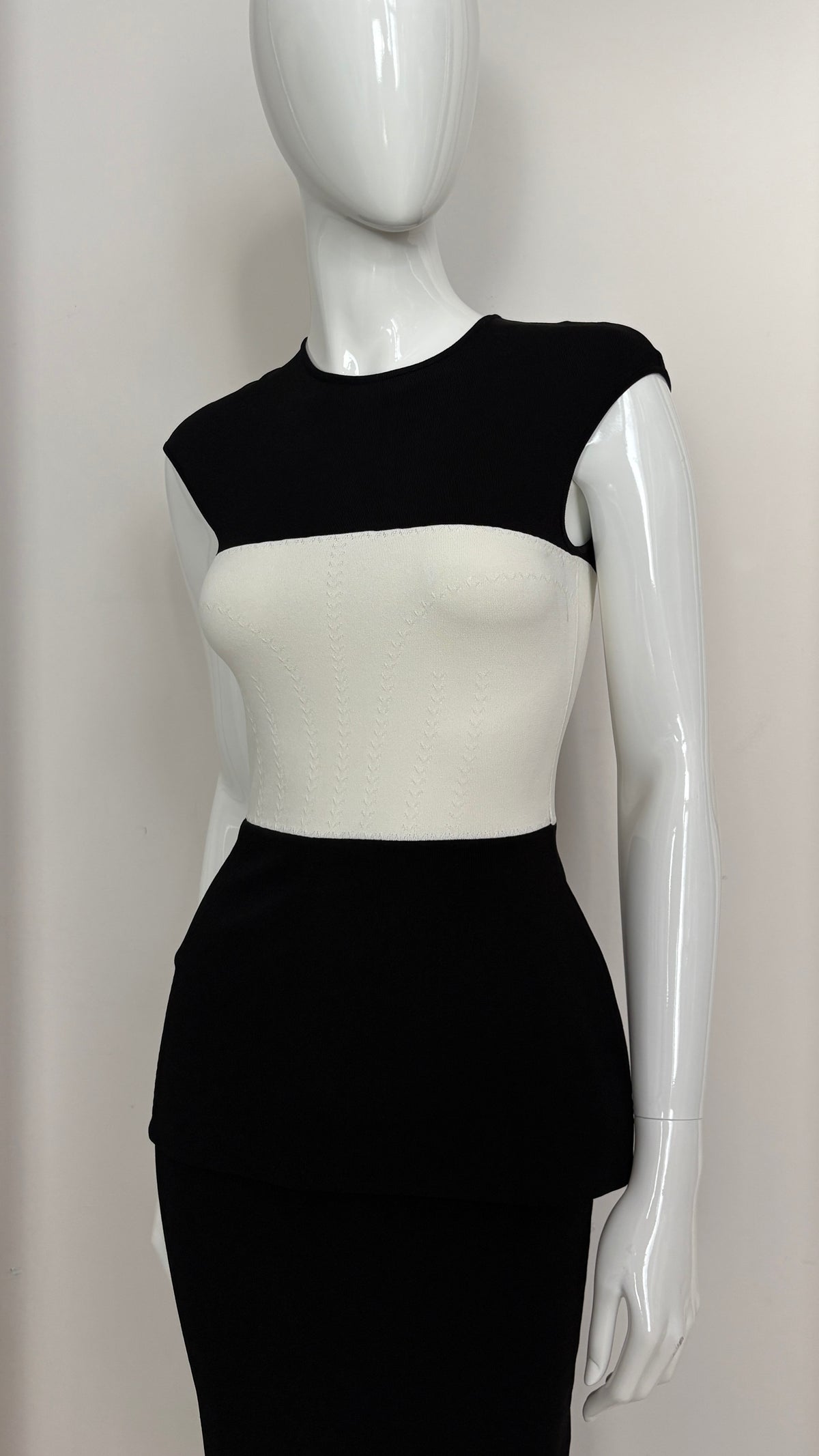 Alexander McQueen knitted peplum dress
