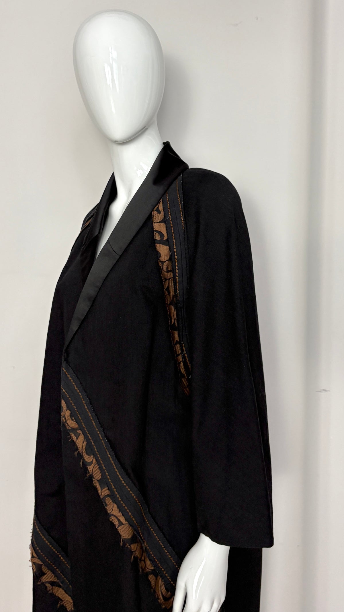 Prada S/S 2015 raw edge denim opera coat