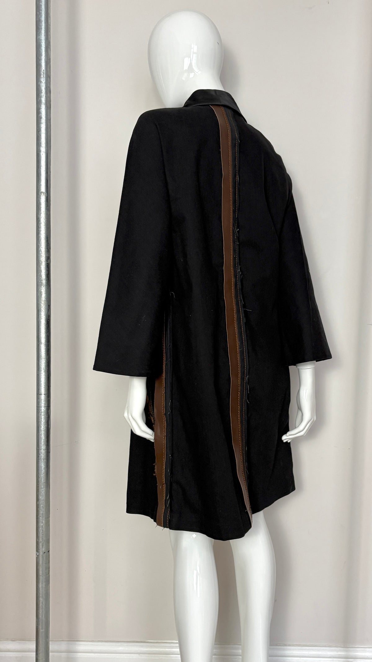 Prada S/S 2015 raw edge denim opera coat