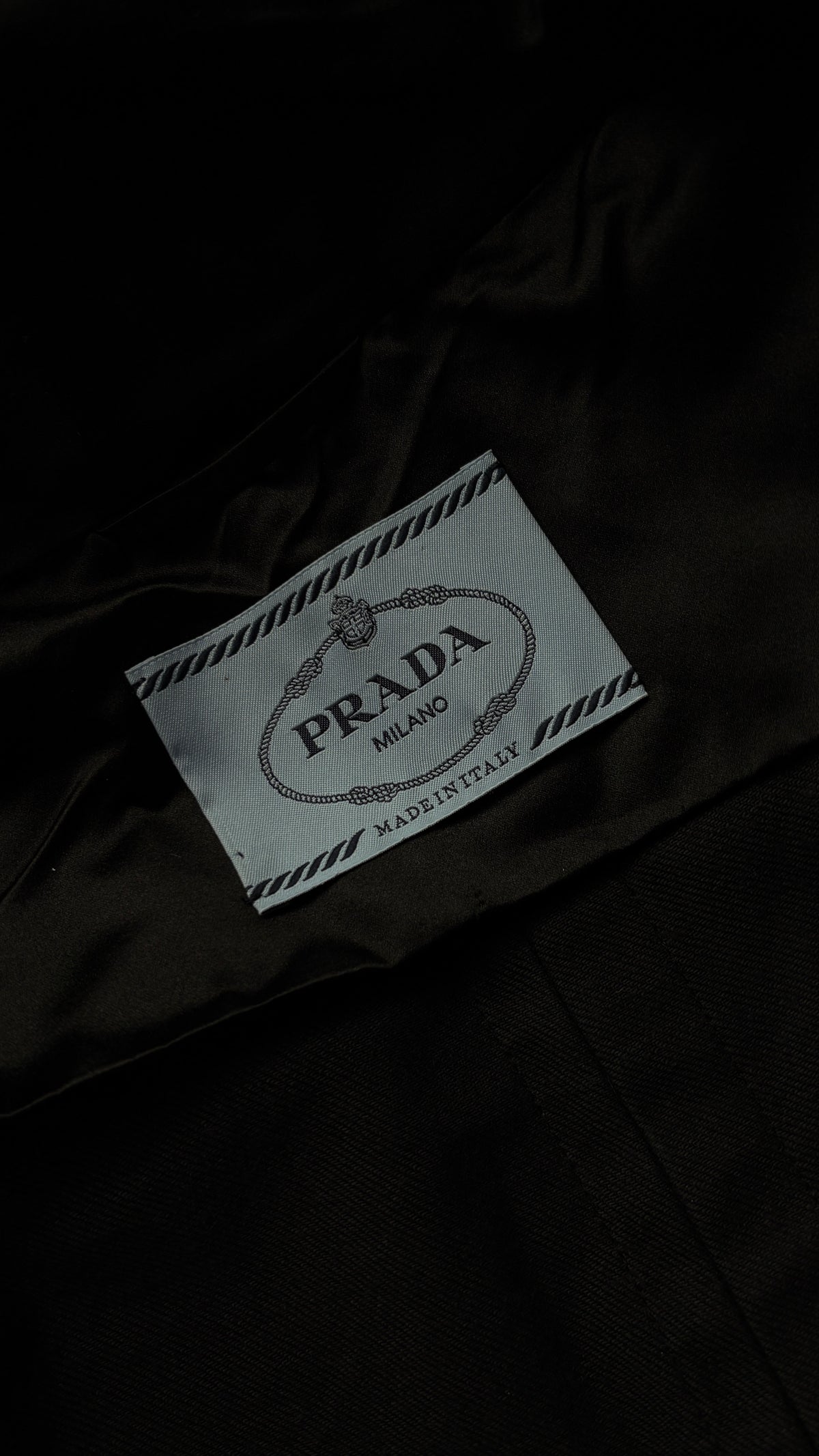 Prada S/S 2015 raw edge denim opera coat