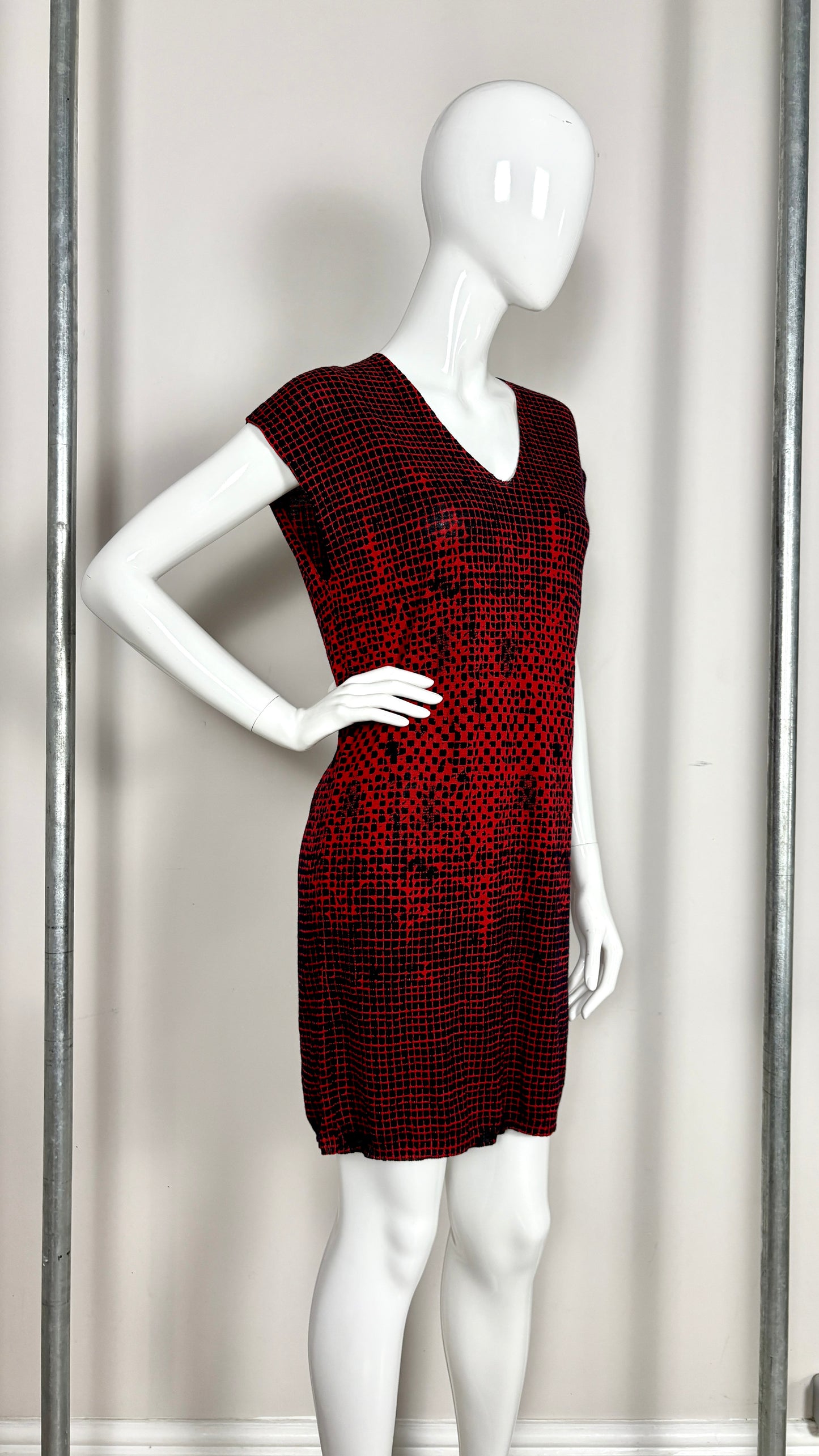 MCQ knitted geometric dress
