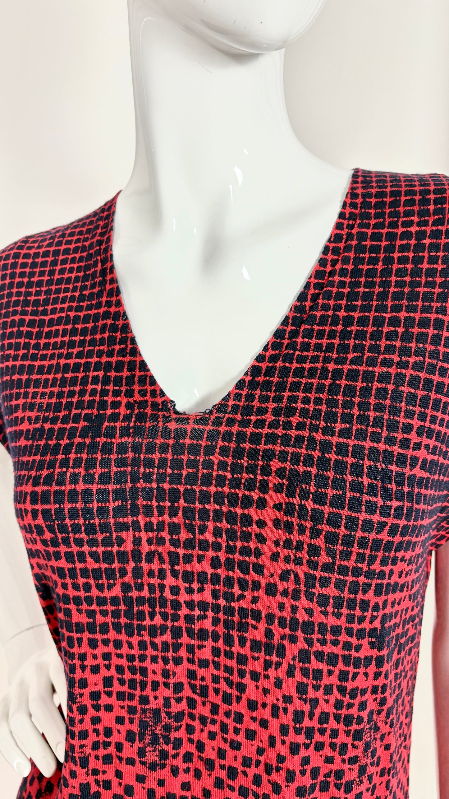 MCQ knitted geometric dress