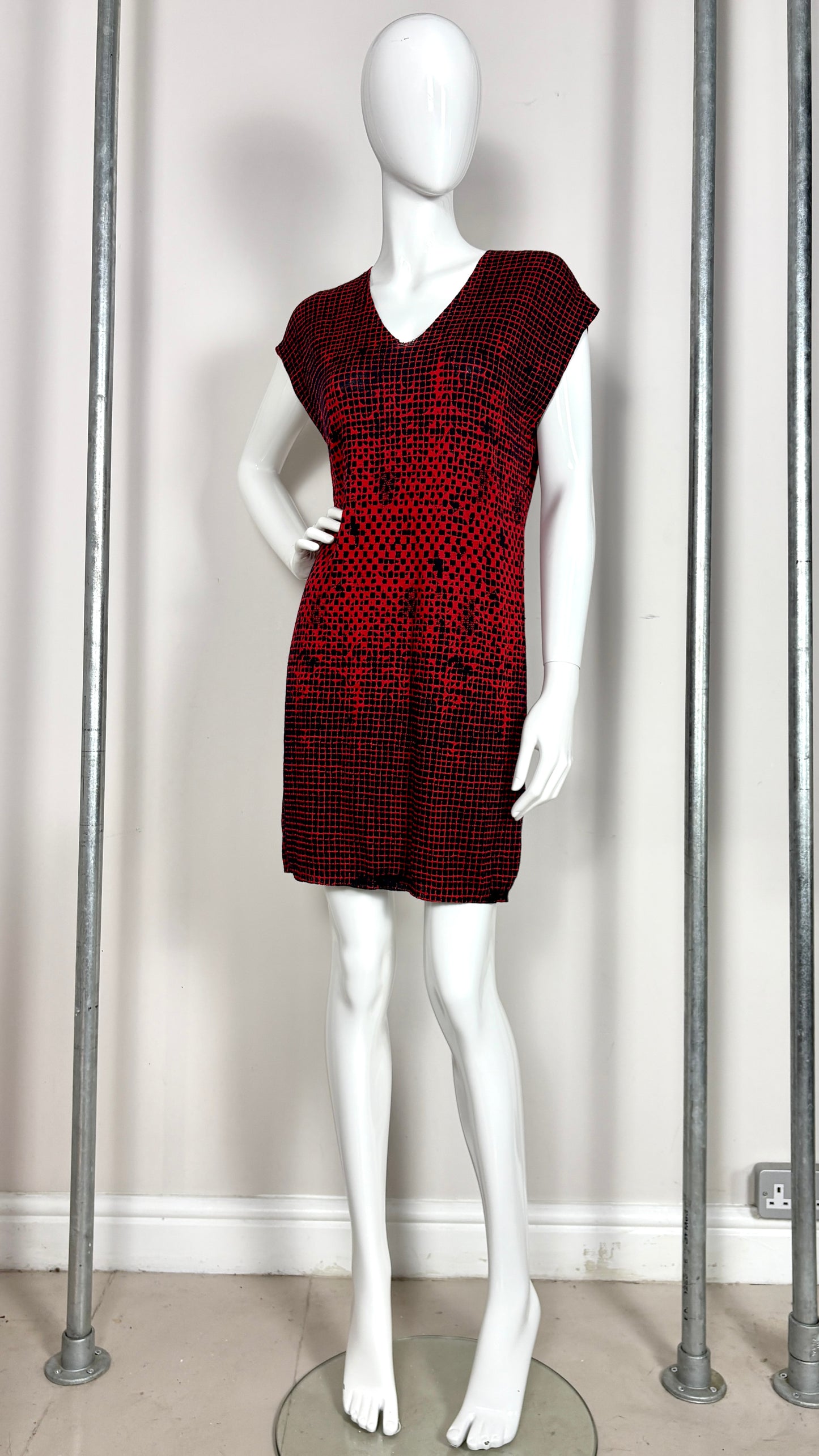 MCQ knitted geometric dress
