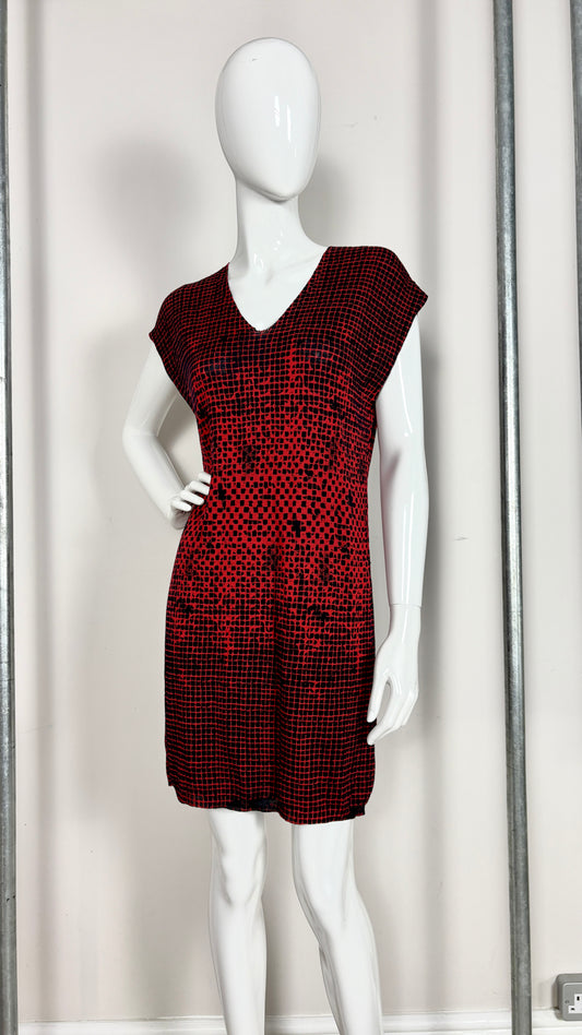 MCQ knitted geometric dress