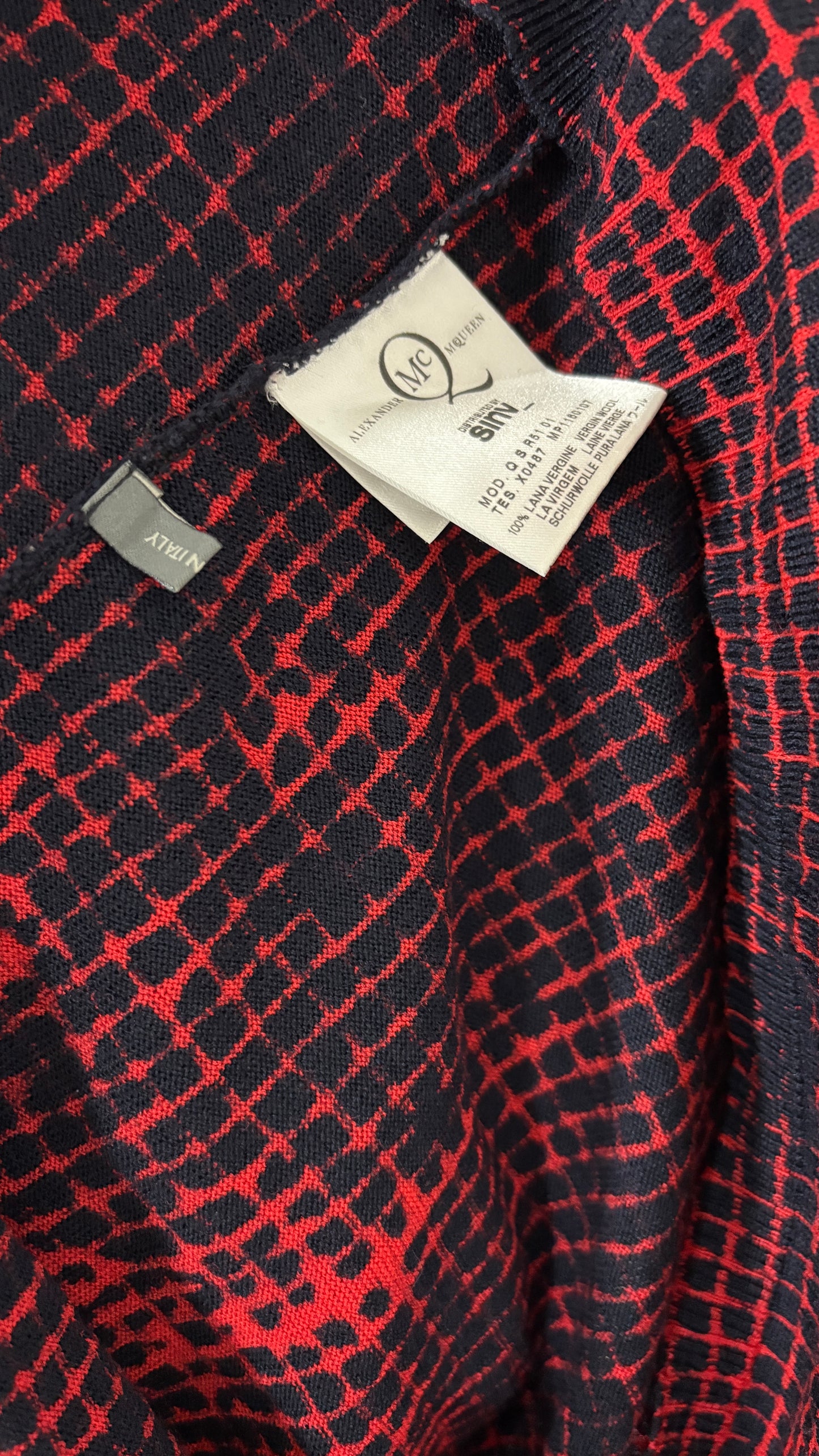 MCQ knitted geometric dress