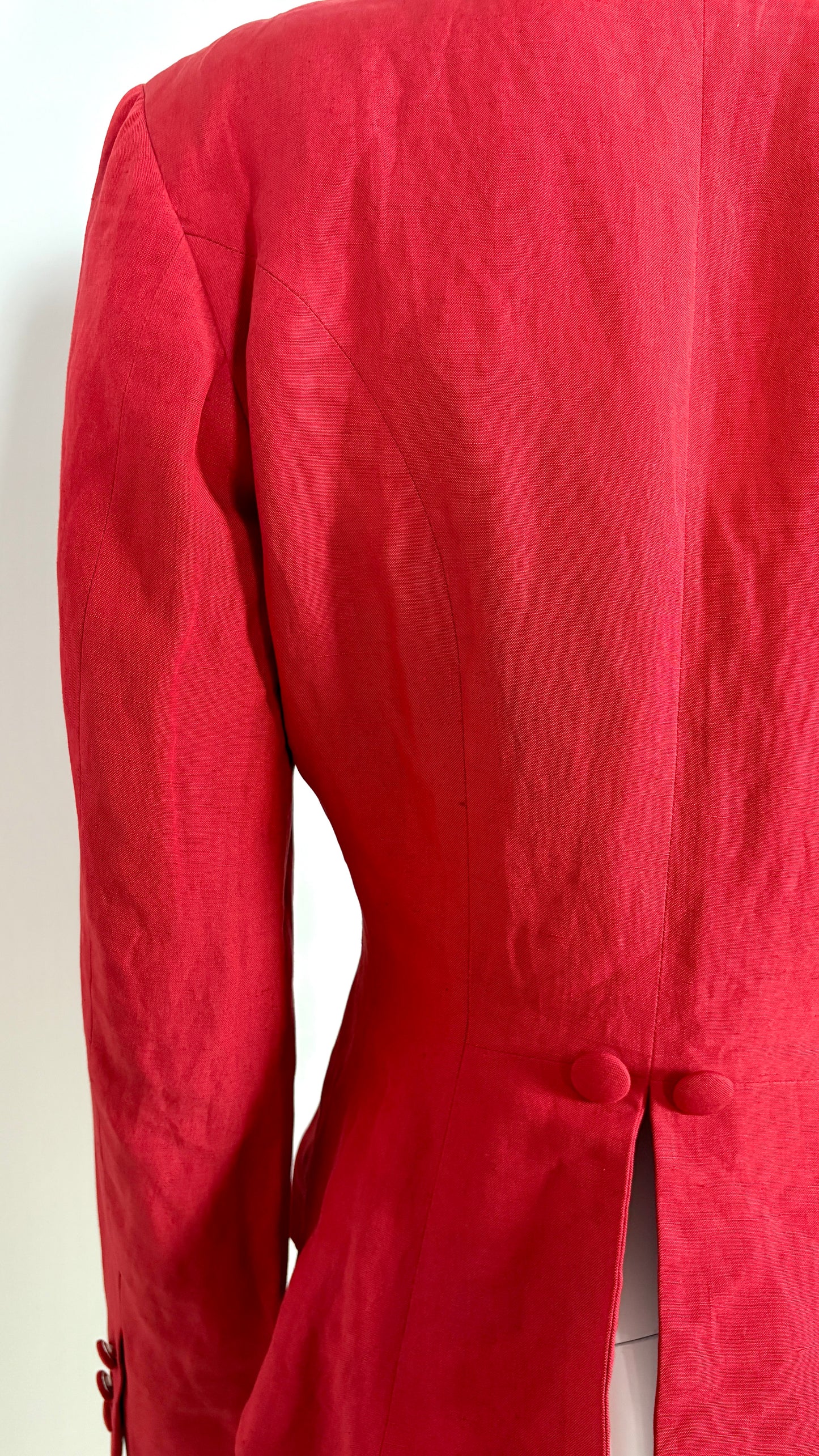 Kenzo maroon jacket with satin lapels