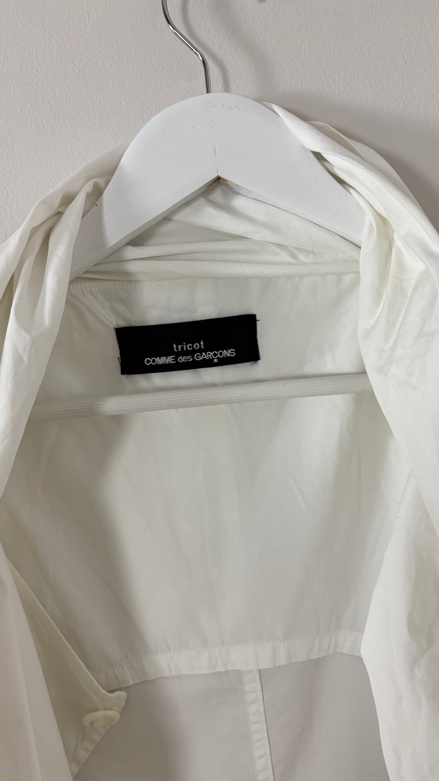 Comme des Garcons tricot jacket with wrap collar
