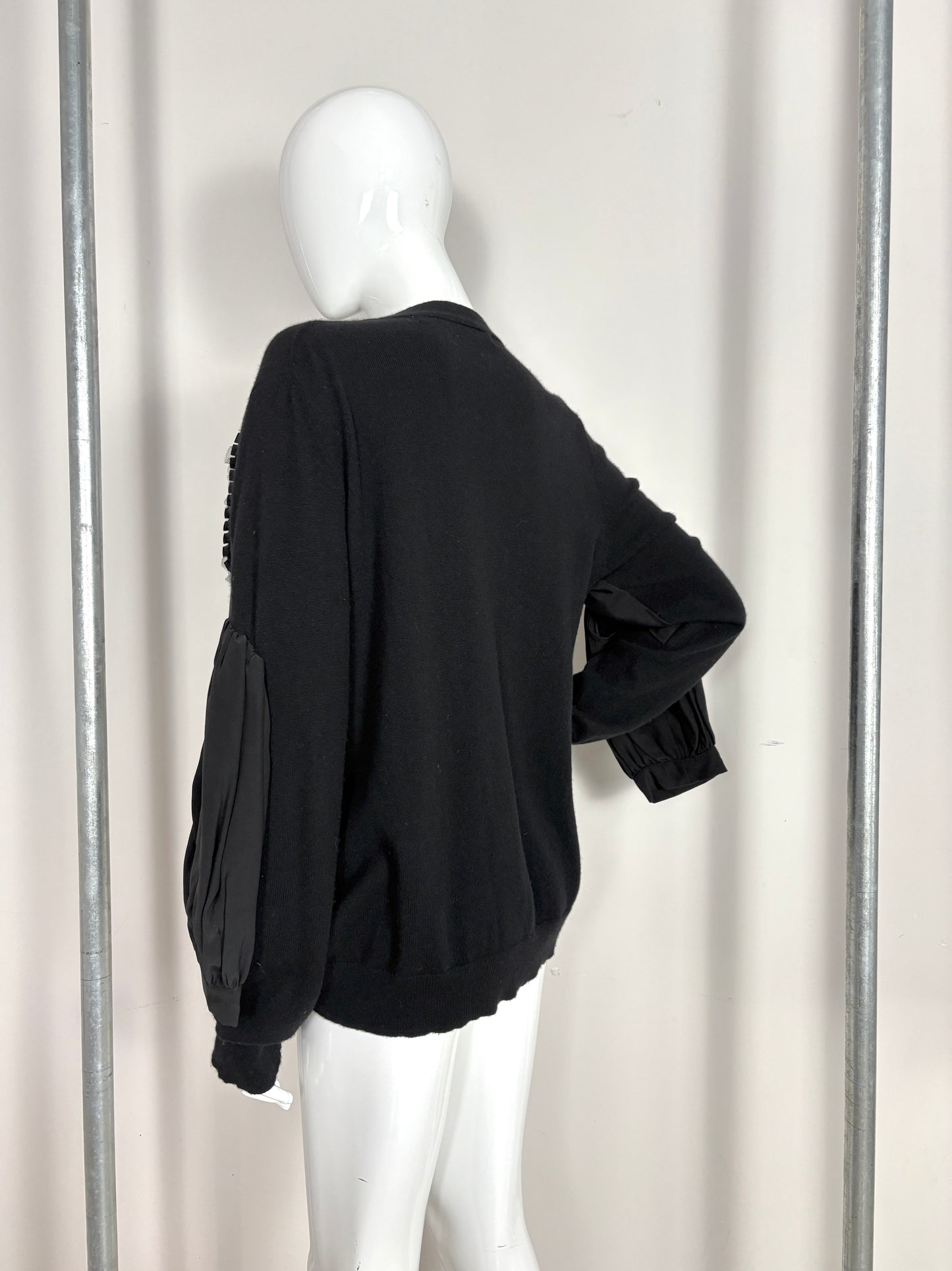 Comme des Garcons A/W 2006 trompe l'oeil corset style bow cardigan